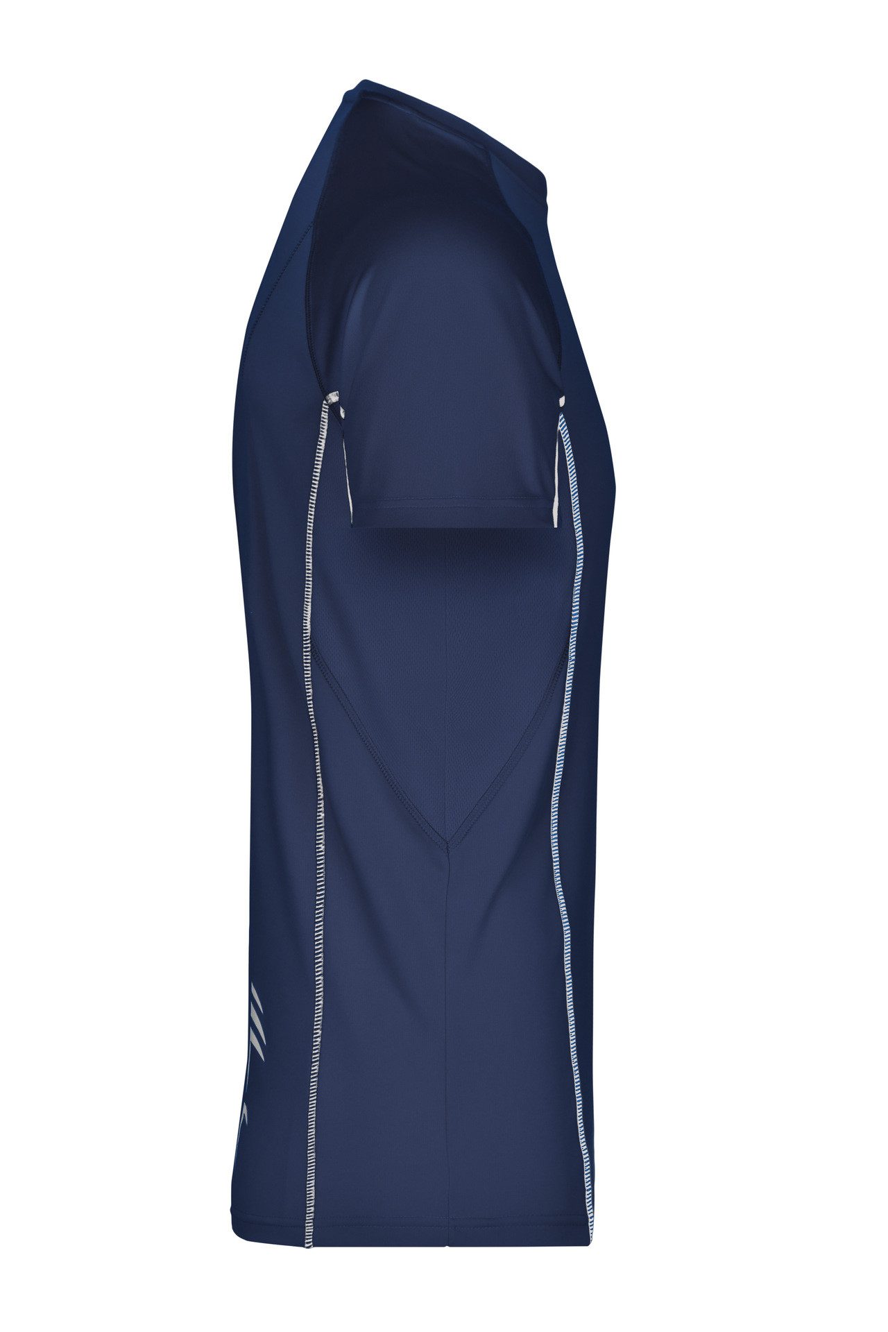 James & Nicholson Laufshirt Doppelpack Herren Sportshirt modische reflektierende Details JN421 (Doppelpack, 2 Stück) Feuchtigkeitsregulierend, atmungsaktiv und schnell trocknend