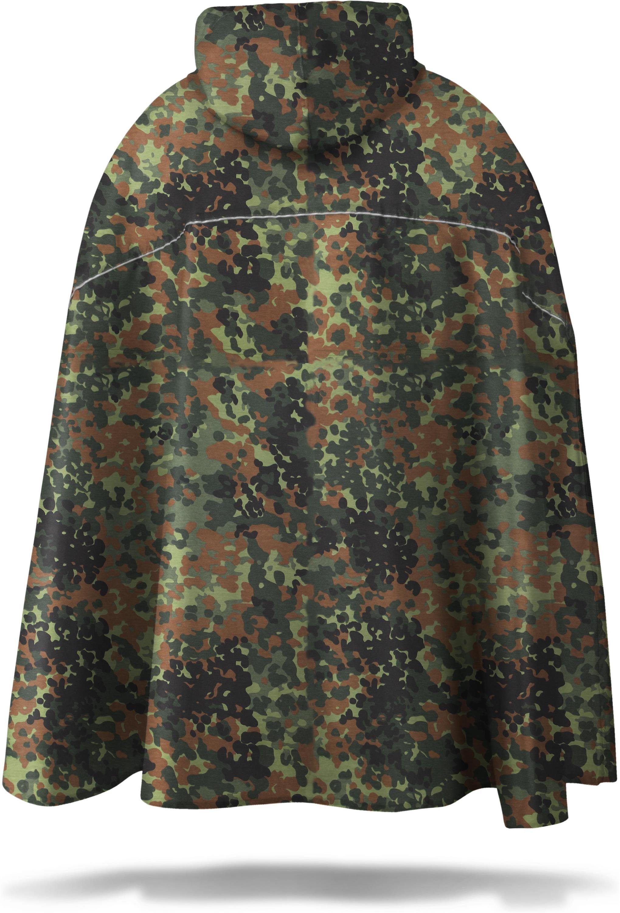normani Regenponcho Unisex Regenponcho wasserdicht Cherrapunji mit Kapuze - 12000 mm Wassersäule - 3M™-Reflektor – Bild 3 von 5