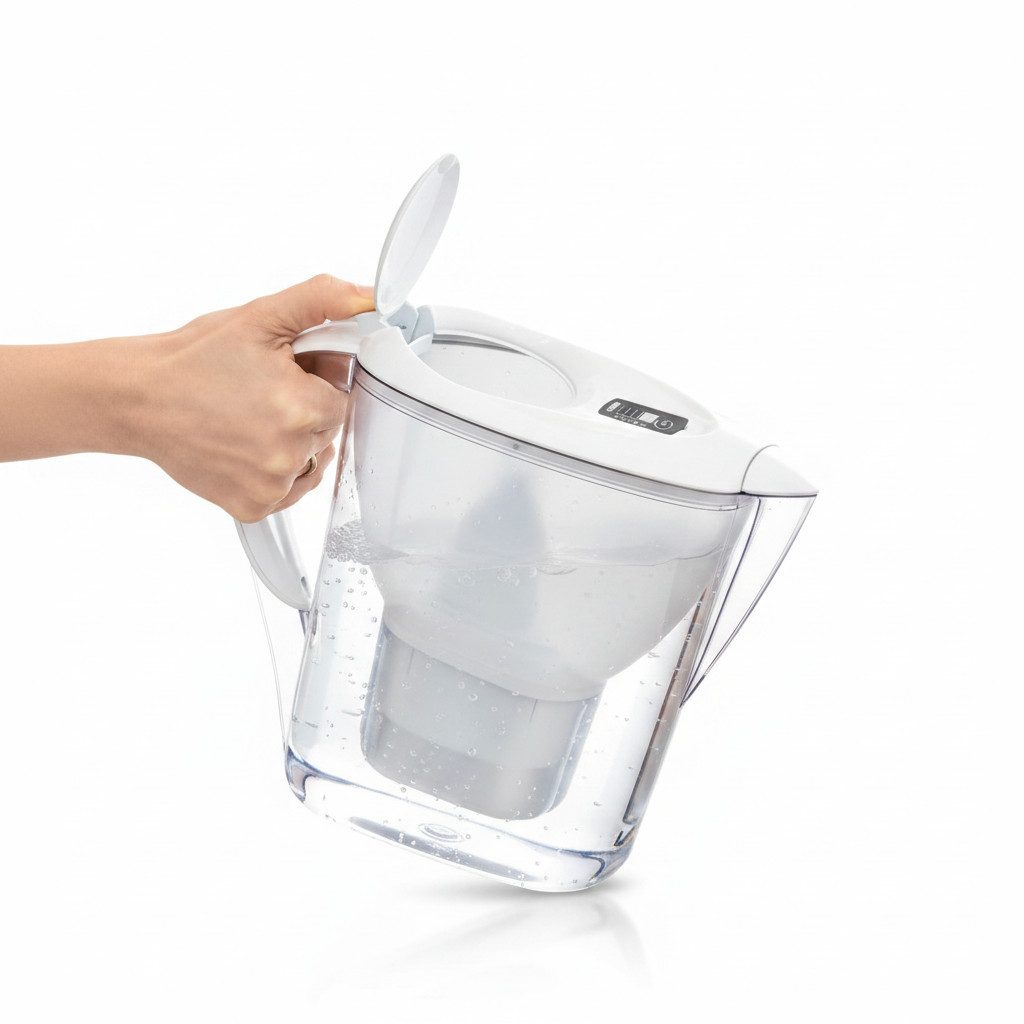 BRITA Filtereinsatz, Tischwasserfilter Kannenfilter fill&enjoy Marella Cool 2,4 L weiss