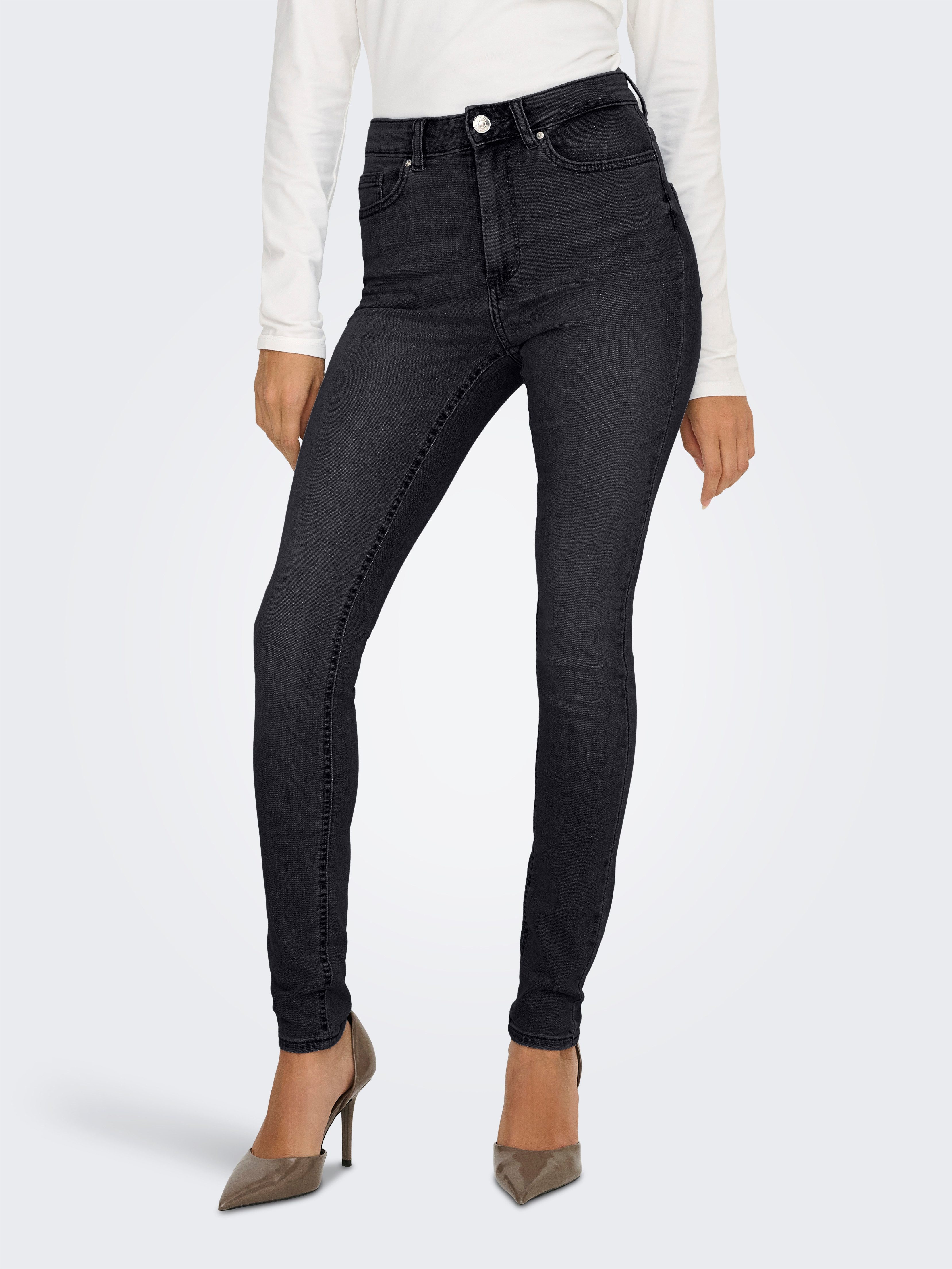 ONLY High-waist-Jeans ONLBLUSH HIGH WAIST SKINNY DNM BOX Baumwollmischung, skinny fit