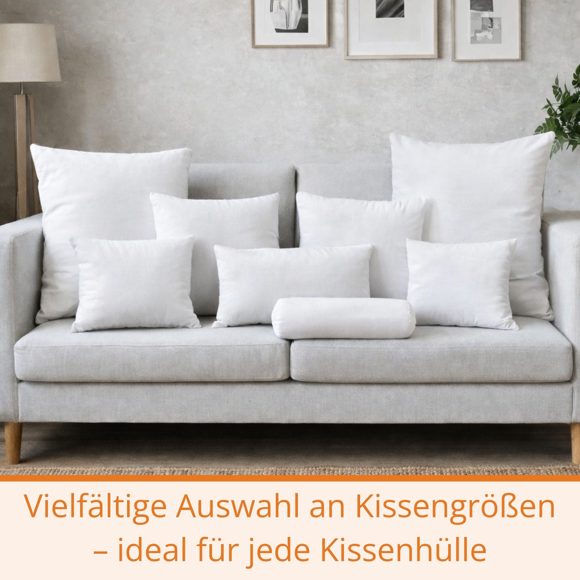 sleepling Kopfkissen Faserkissen, Füllung: Polyester, Seitenschläfer, Rückenschläfer, Bauchschläfer, Inlet Sofakissen, Zierkissen und Dekokissen, atmungsaktiv – Bild 5 von 5