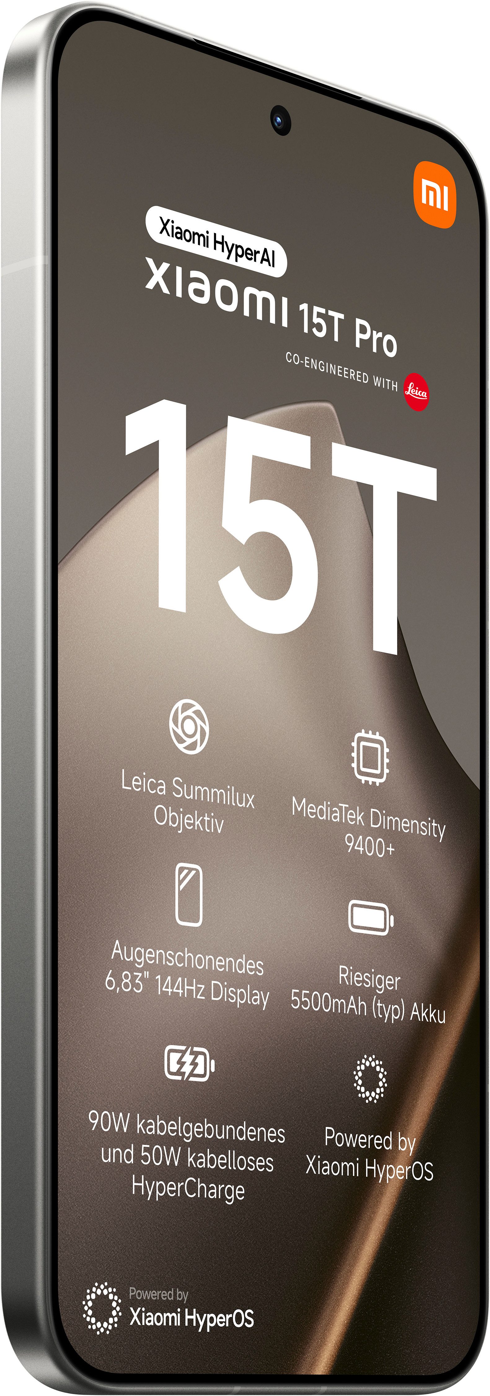 Xiaomi 15T Pro 12+512 Smartphone (17,34 cm/6,83 Zoll, 512 GB Speicherplatz, 50 MP Kamera)