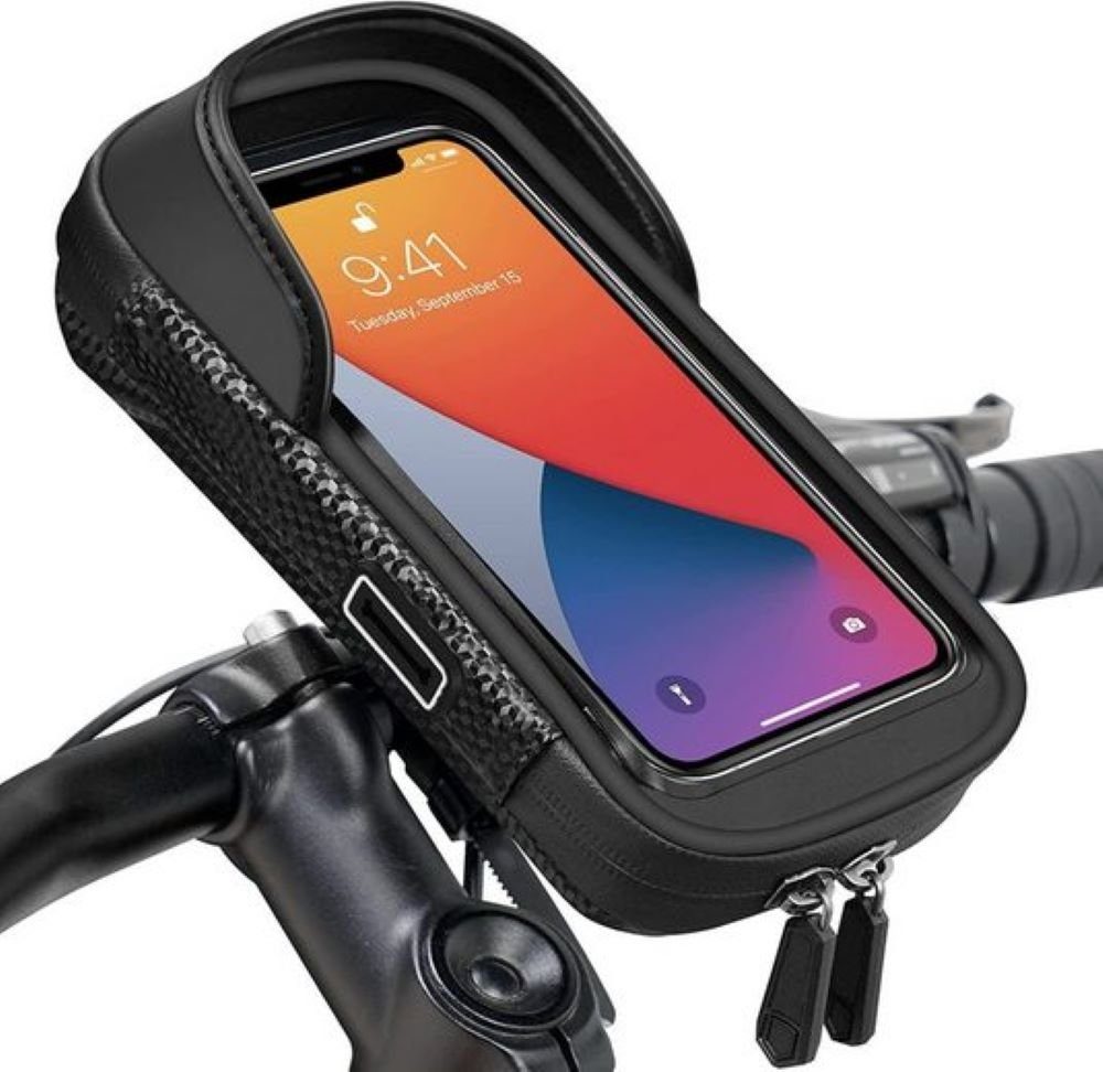 POCHUMIDUU Universal 360° Fahrrad-Halterung Handy-Halterung, (Outdoor  Tasche Fahrradtasche mit Regenhaube)