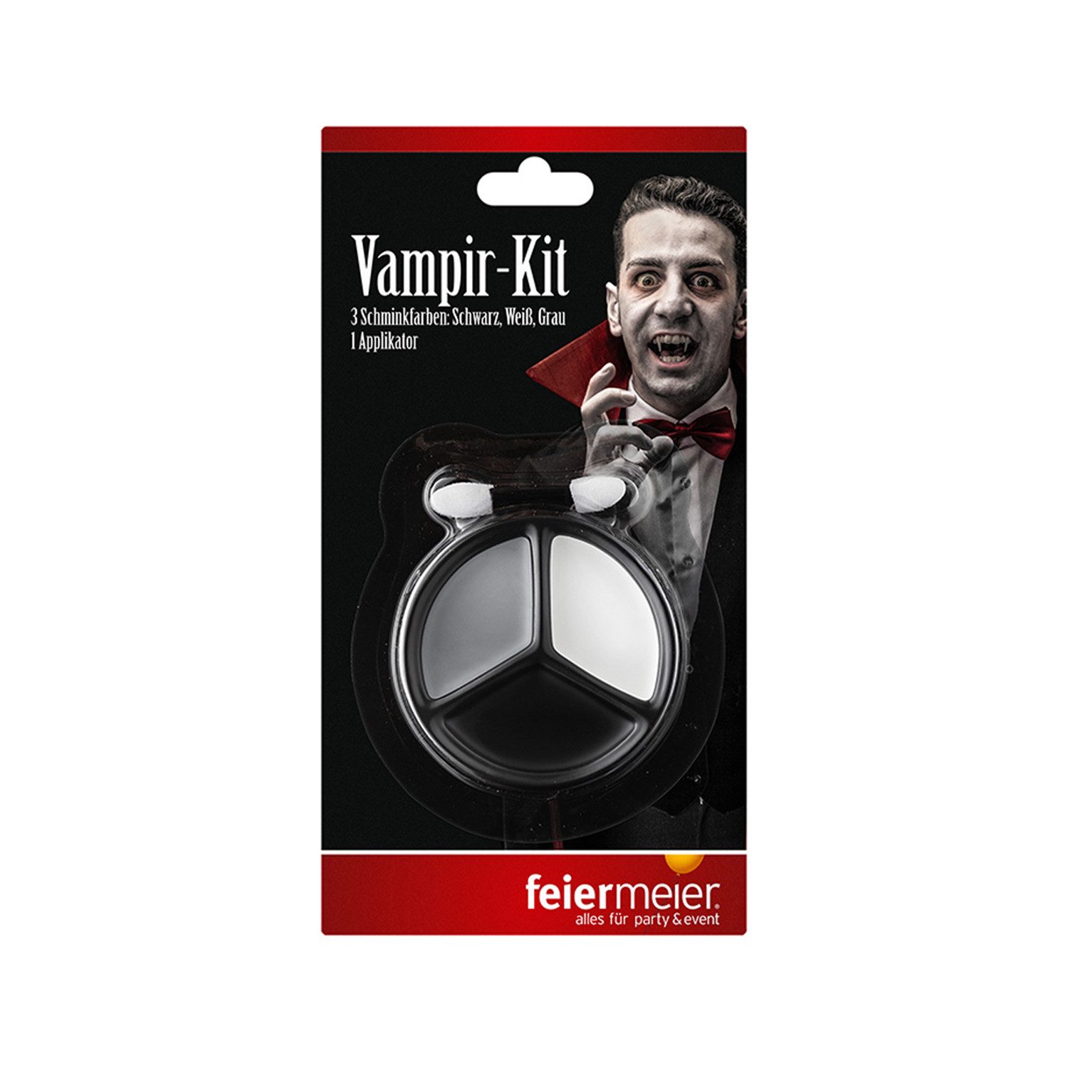 feiermeier Theaterschminke Make-up Vampir-Set 3farbig 1 Appl. 3x1,4g FM