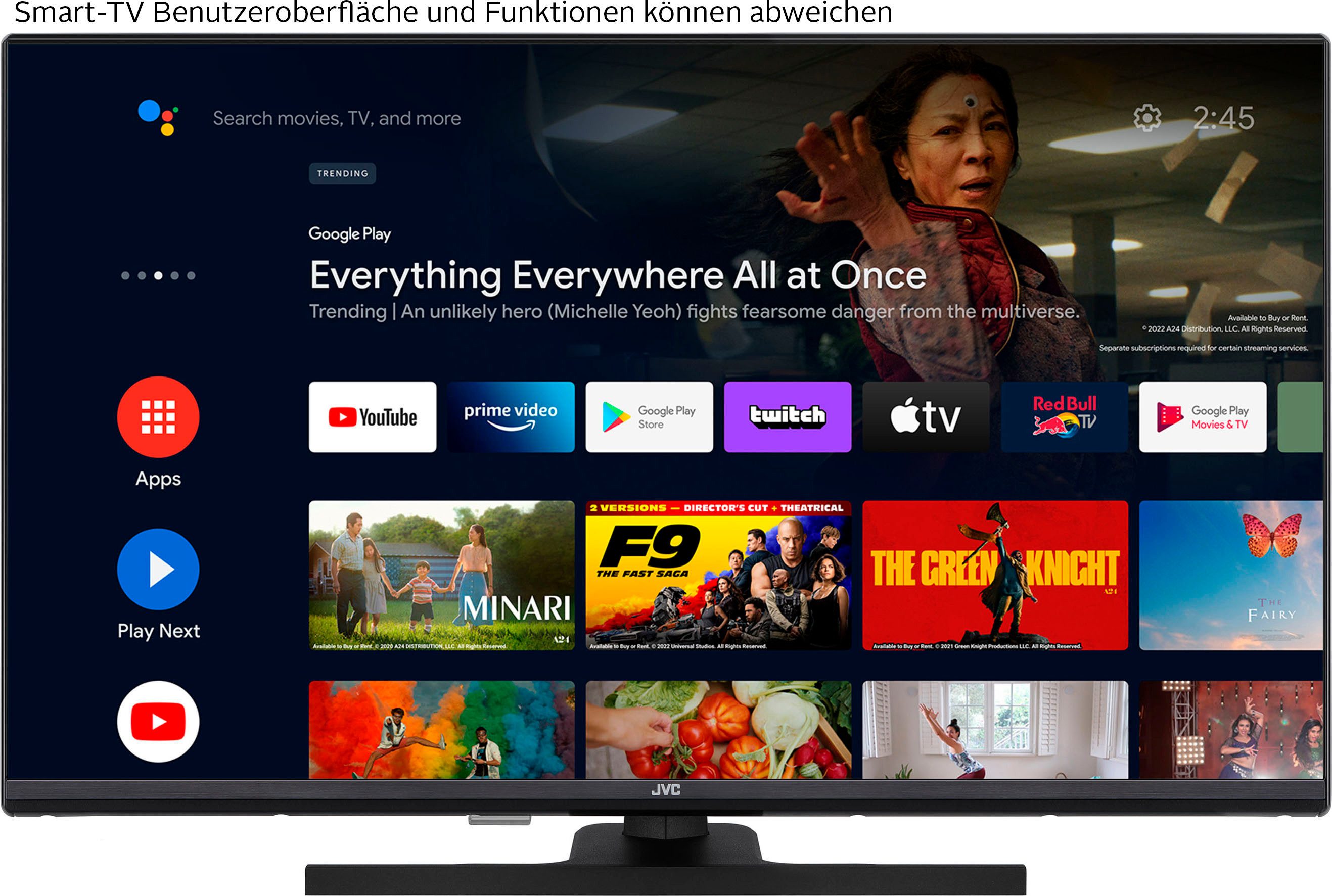 JVC LT-32VQF545A QLED-Fernseher (80 cm/32 Zoll, schwarz ! RABATT: 46.7%