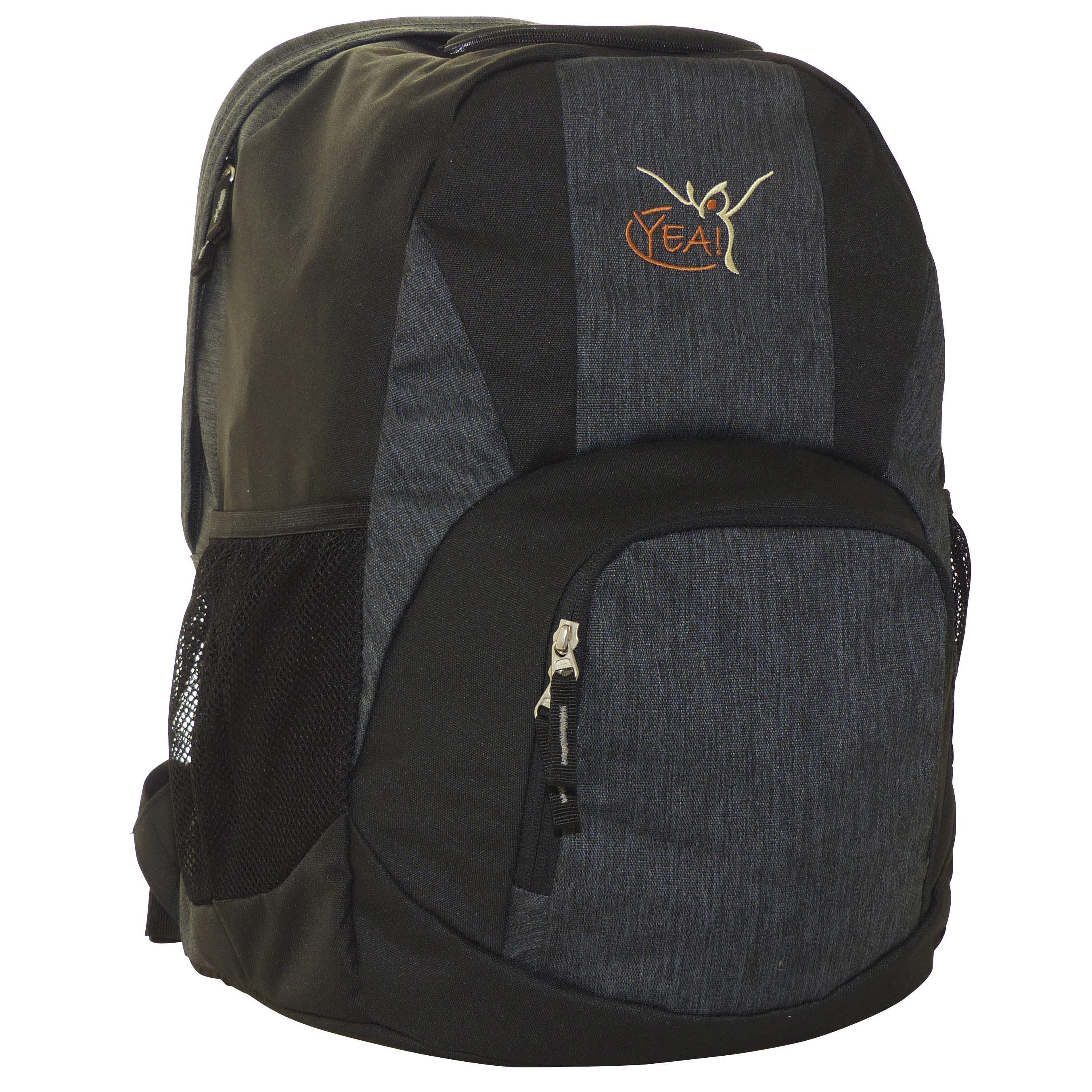 Yogistar Yogatasche Yogarucksack "Yea!" - black (Standard, 1-tlg., Standard), Praktischer Yoga-Rucksack mit integriertem Yogamattenfach für Yogis.