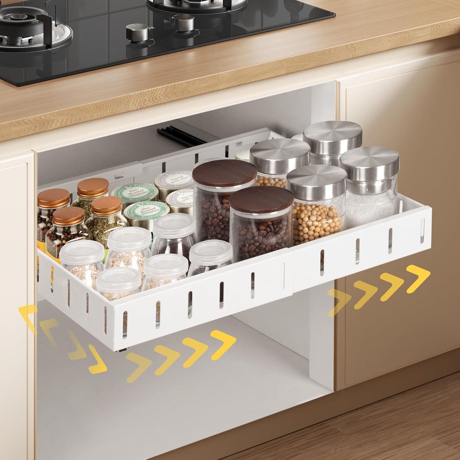 cocosity Schubkasten Ausziehbarer Küchenschrank-Organizer, robust, Breitenv günstig online kaufen