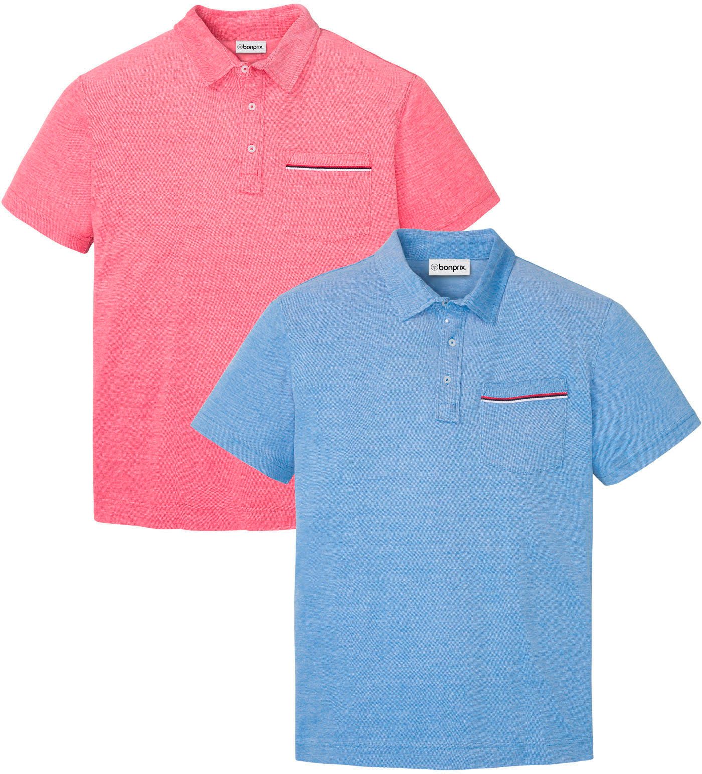 bonprix Poloshirt (Packung, 2-tlg., 2) Regular fit, Kurzarm, für Freizeit u günstig online kaufen