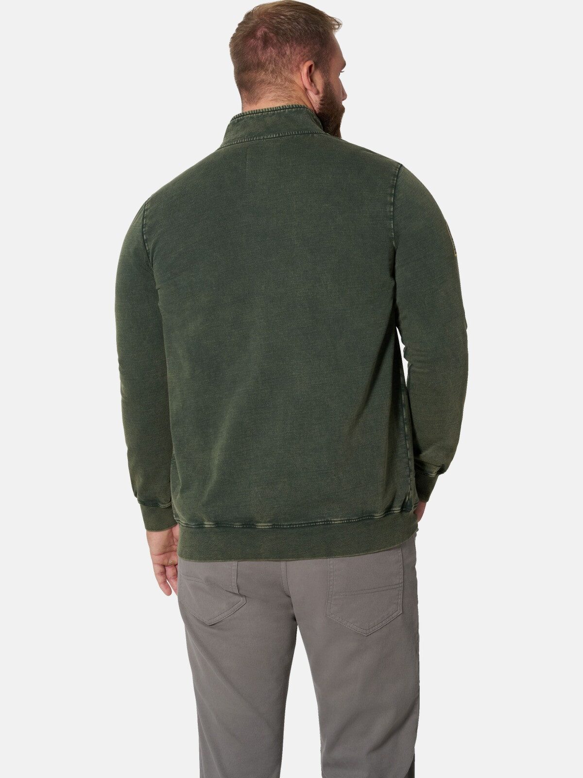 Jan Vanderstorm Sweatjacke BLANKUR mit coolem Wascheffekt