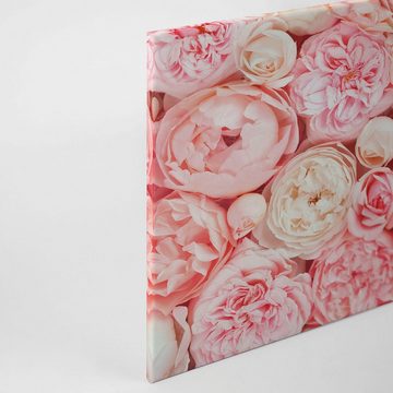 A.S. Création Leinwandbild Roses, Blumen (1 St), Romantische Rosen Rosenbild Keilrahmen