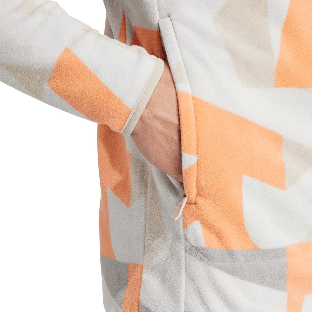 adidas Performance Fleecejacke Terrex Multi Printed grau/bunt Herren