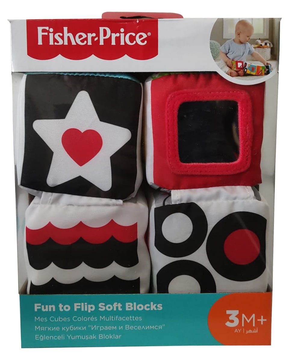 Fisher-Price® Motorikwürfel Fisher-Price GFC37 Fun to Flip Soft blocks - Babys, (4-tlg)