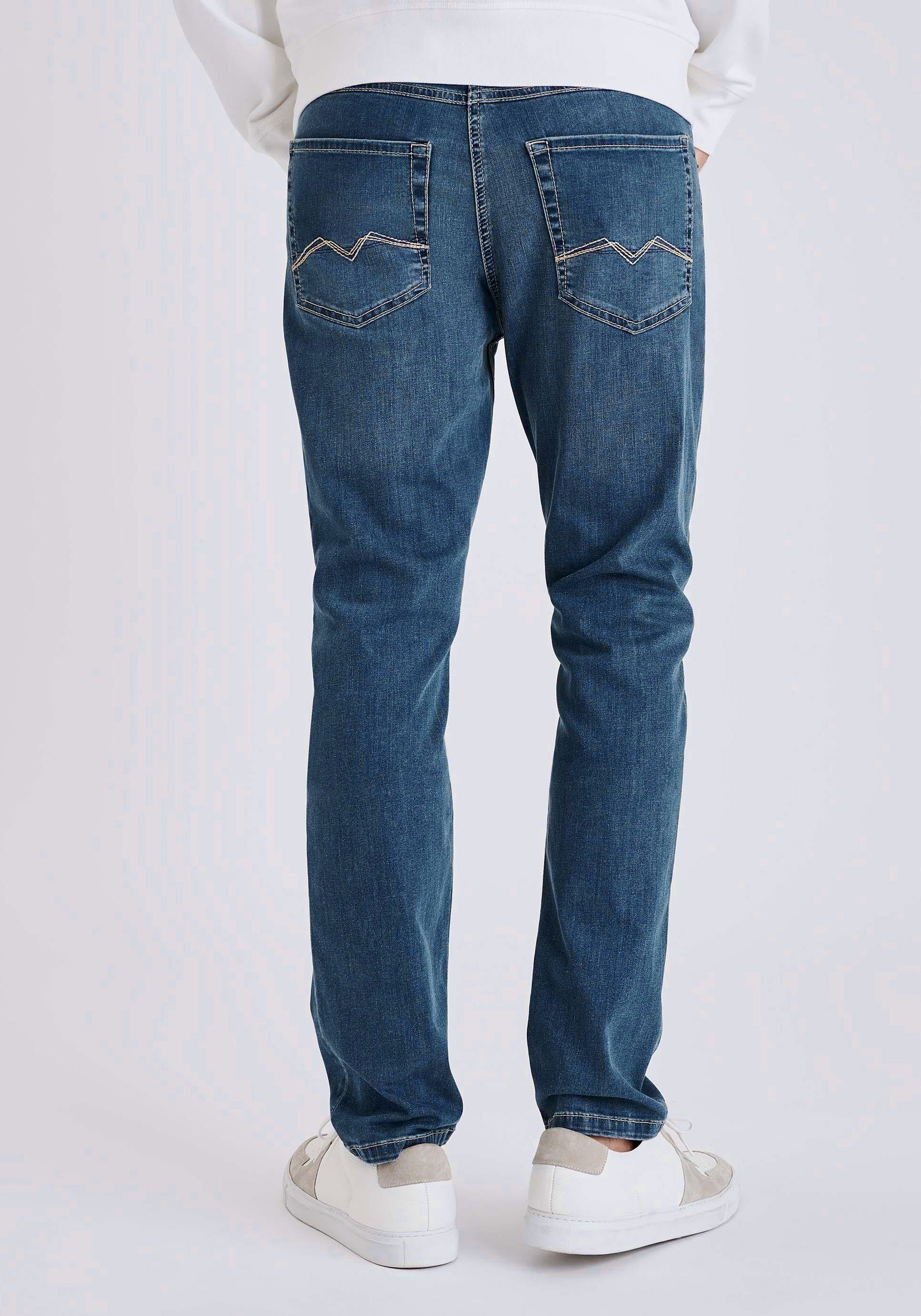 MAC 5-Pocket-Jeans und Wash Arne Vintage Ocean Stretch-Denim, Pipe elastisch bequem super