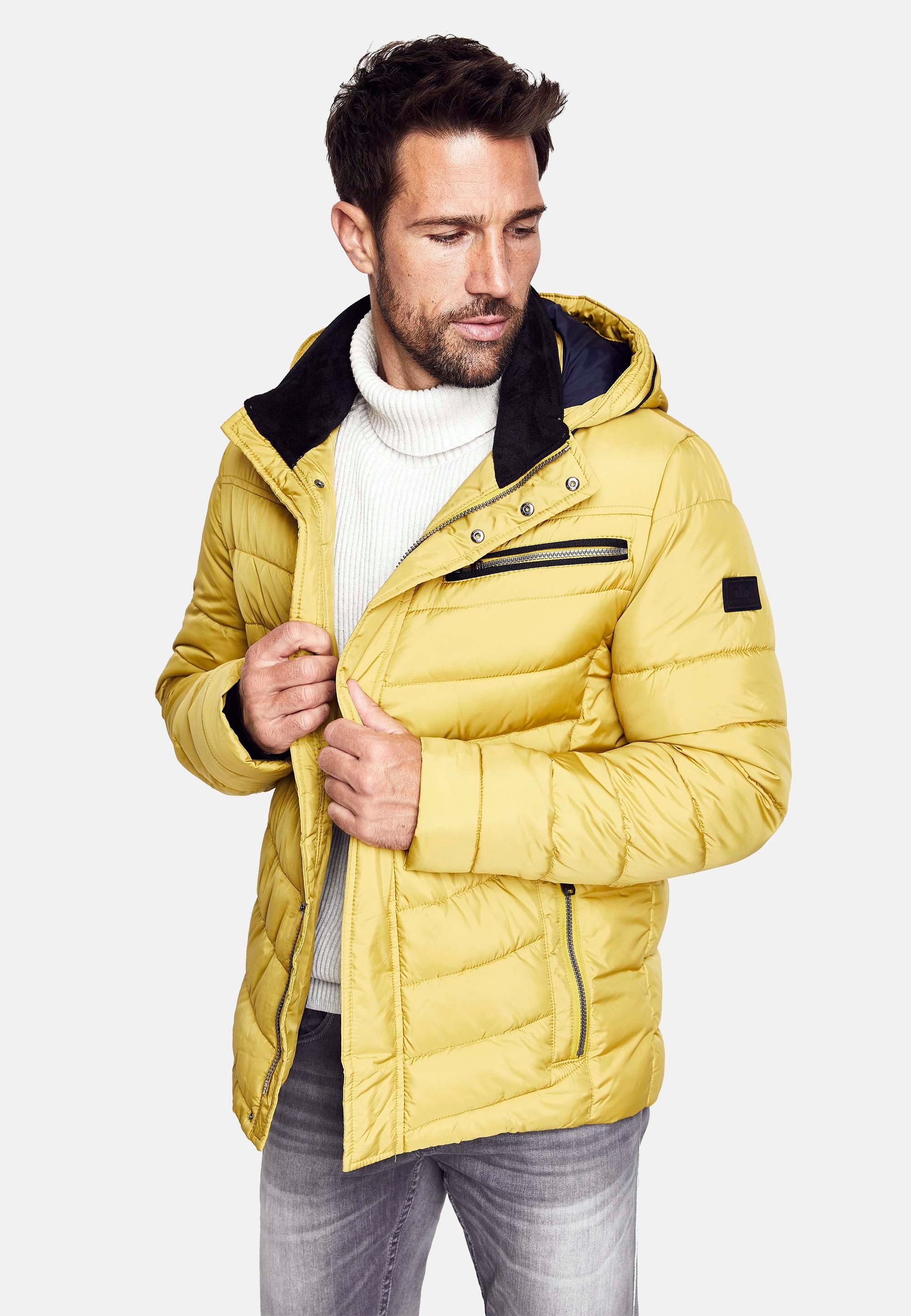 New Canadian Steppjacke Lightwear-Stepp Jacke mit abnehmbarer Kapuze,  Reißverschlusstaschen und zwei verschließbare Innentaschen
