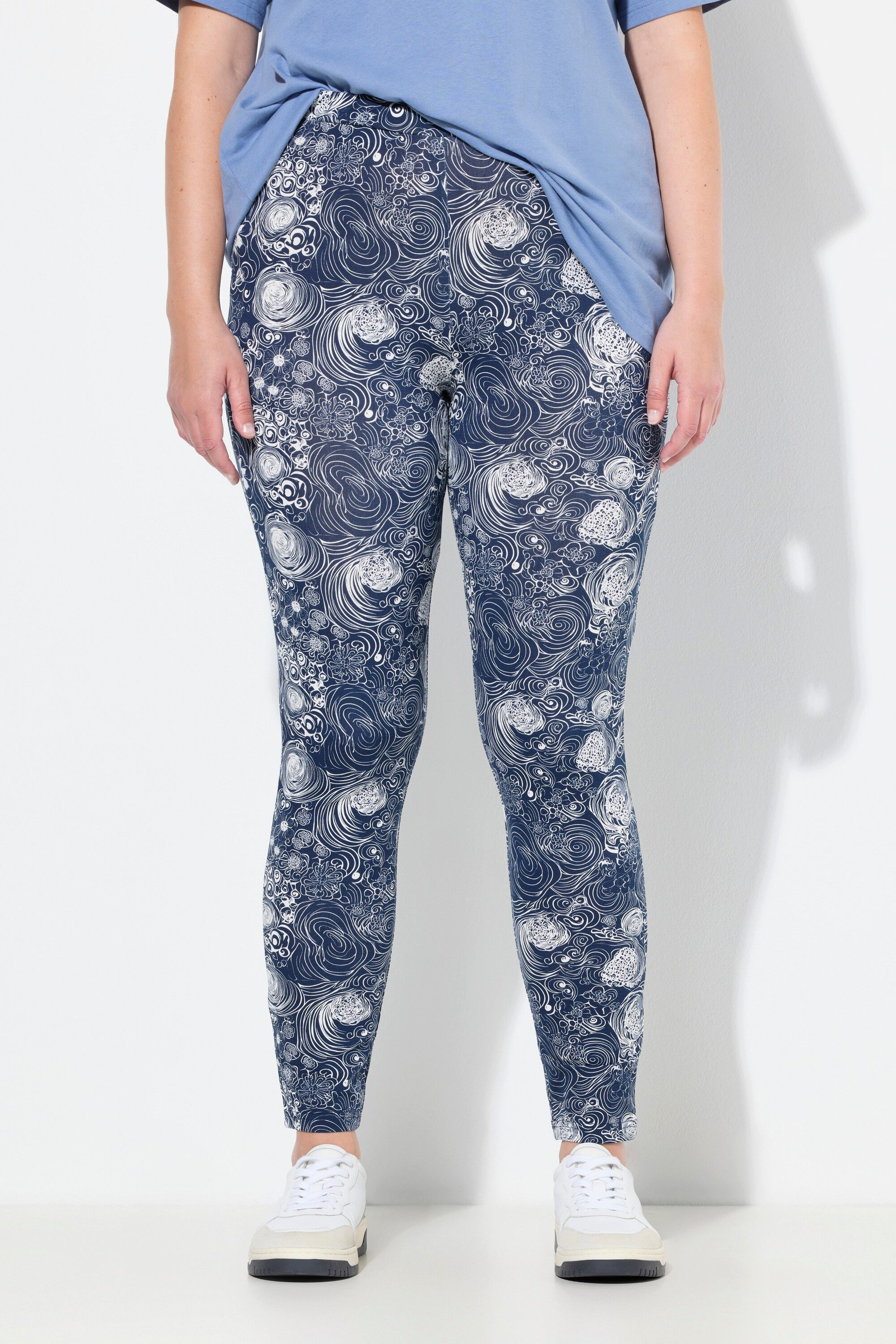 Ulla Popken Leggings Leggings florales Muster schmales Bein günstig online kaufen