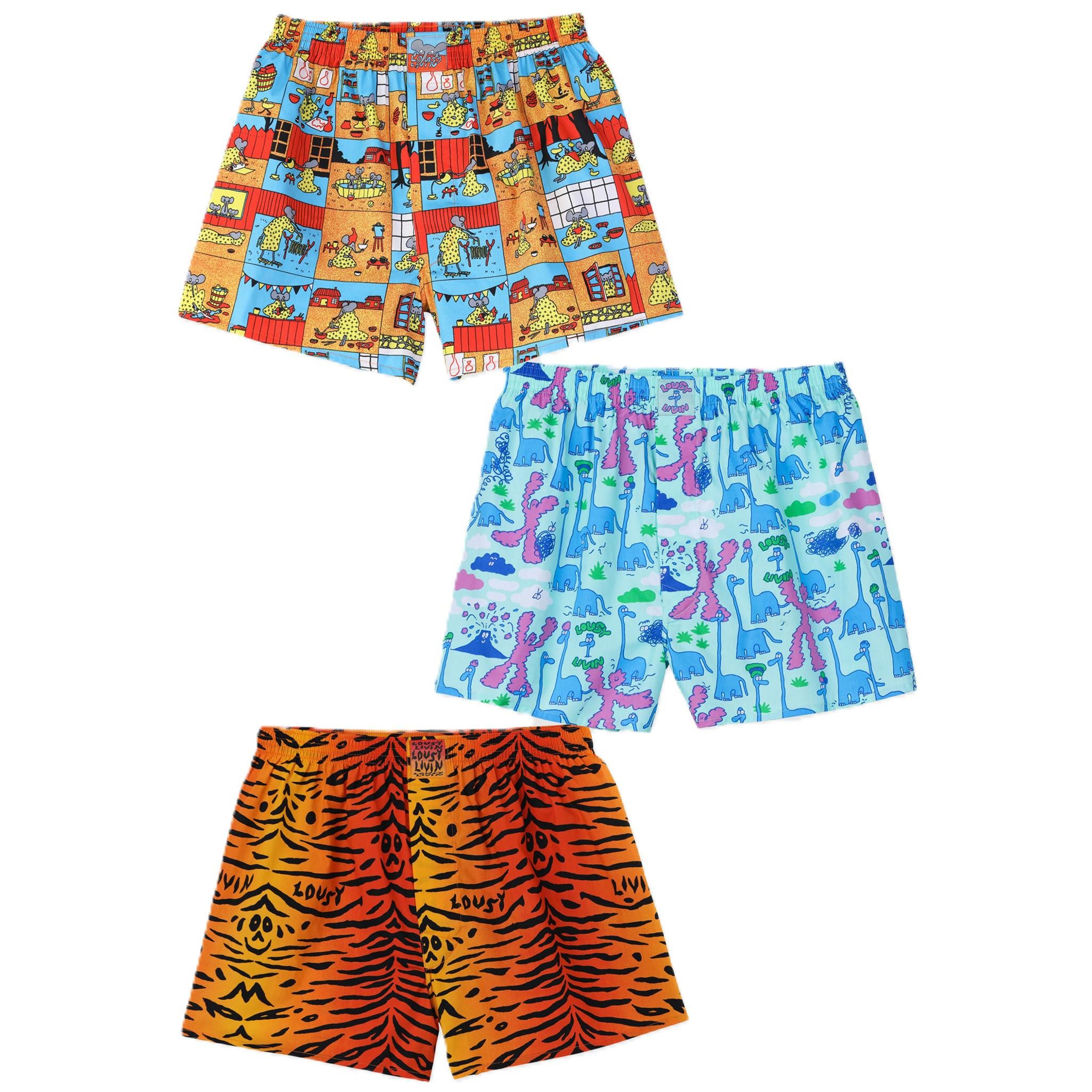 Lousy Livin Boxershorts Lousy Livin 3-Pack Boxershorts Unique (Boxershorts, Boxershorts)