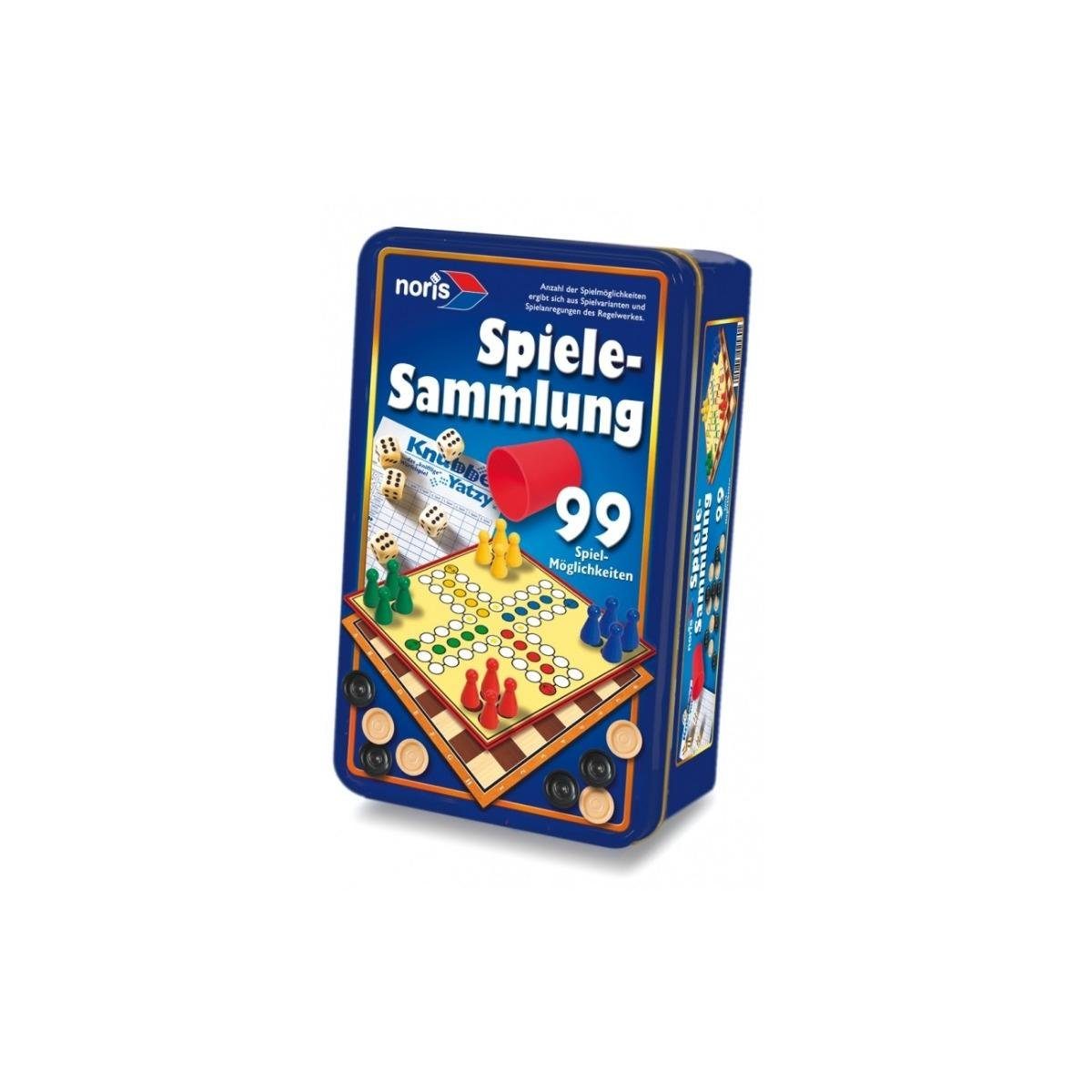 Noris Spiel, Familienspiel NOR12580 - 99iger-Spielesammlung in Metallbox,..., Familienspiel