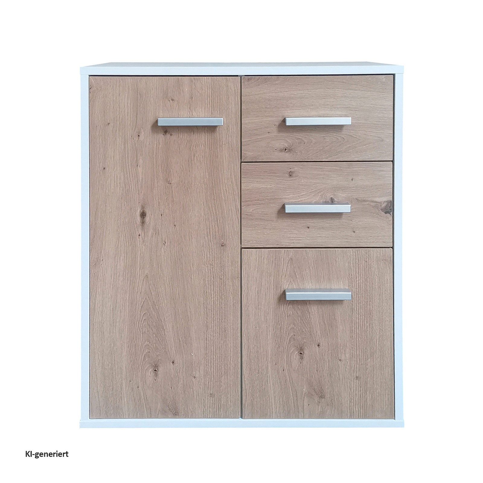 HTI-Line Kommode Nina mit zwei Schubladen (Stück, 1 Kommode), Anrichte Sideboard Schrank