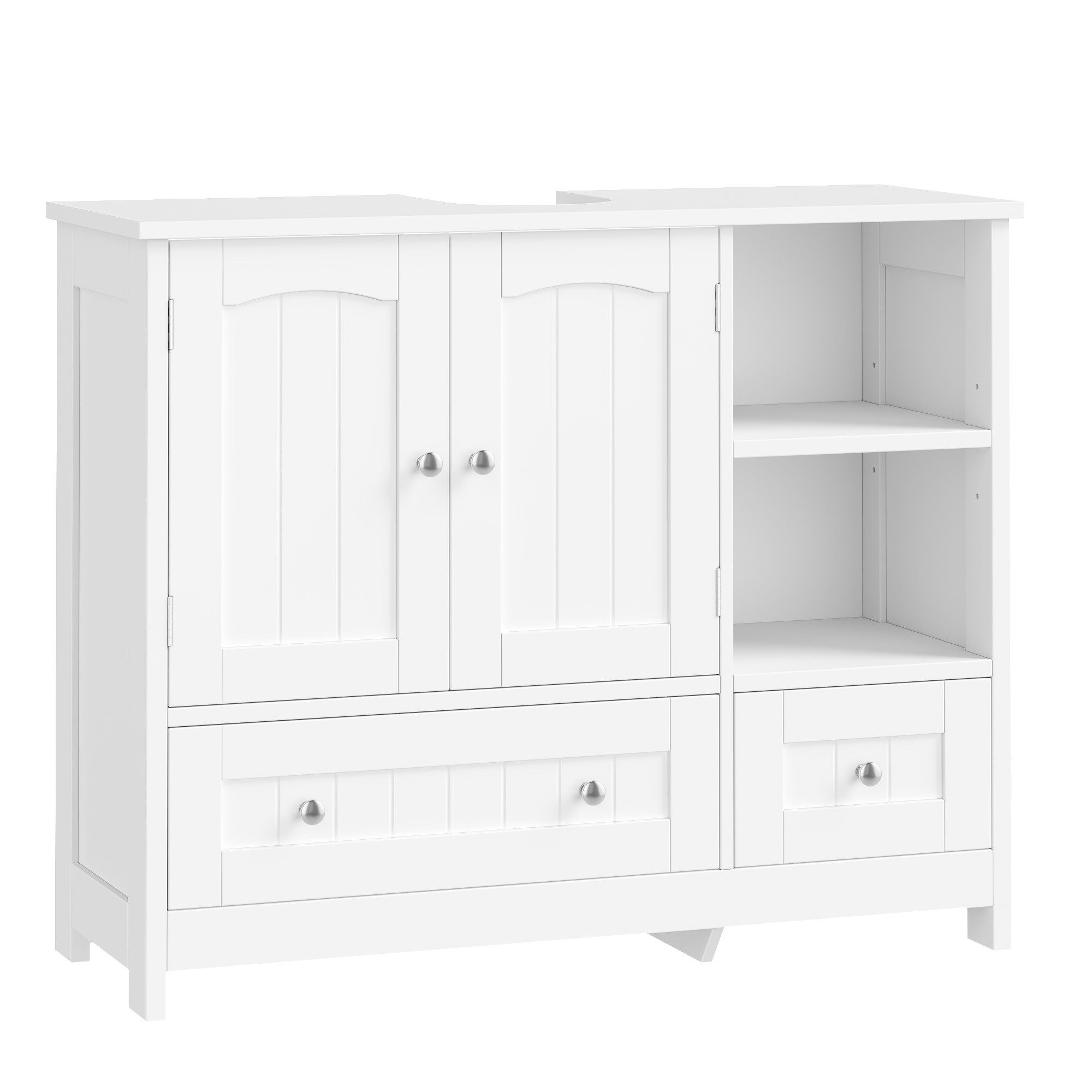 Homfa Waschbeckenunterschrank Unterschrank Badezimmerschrank mit 2 günstig online kaufen