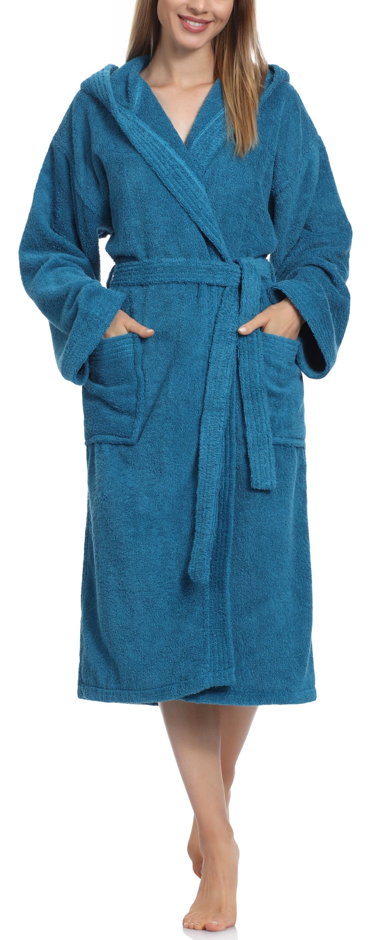 Ladeheid Bademantel Damen Frottee Bademantel aus günstig online kaufen