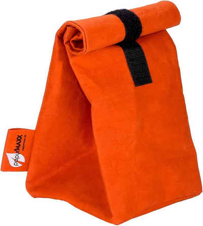 LK Trend & Style Lunchbox Rolltop-Lunchbag mit Klettverschluss, sieht aus wie Leder ist aber keins.