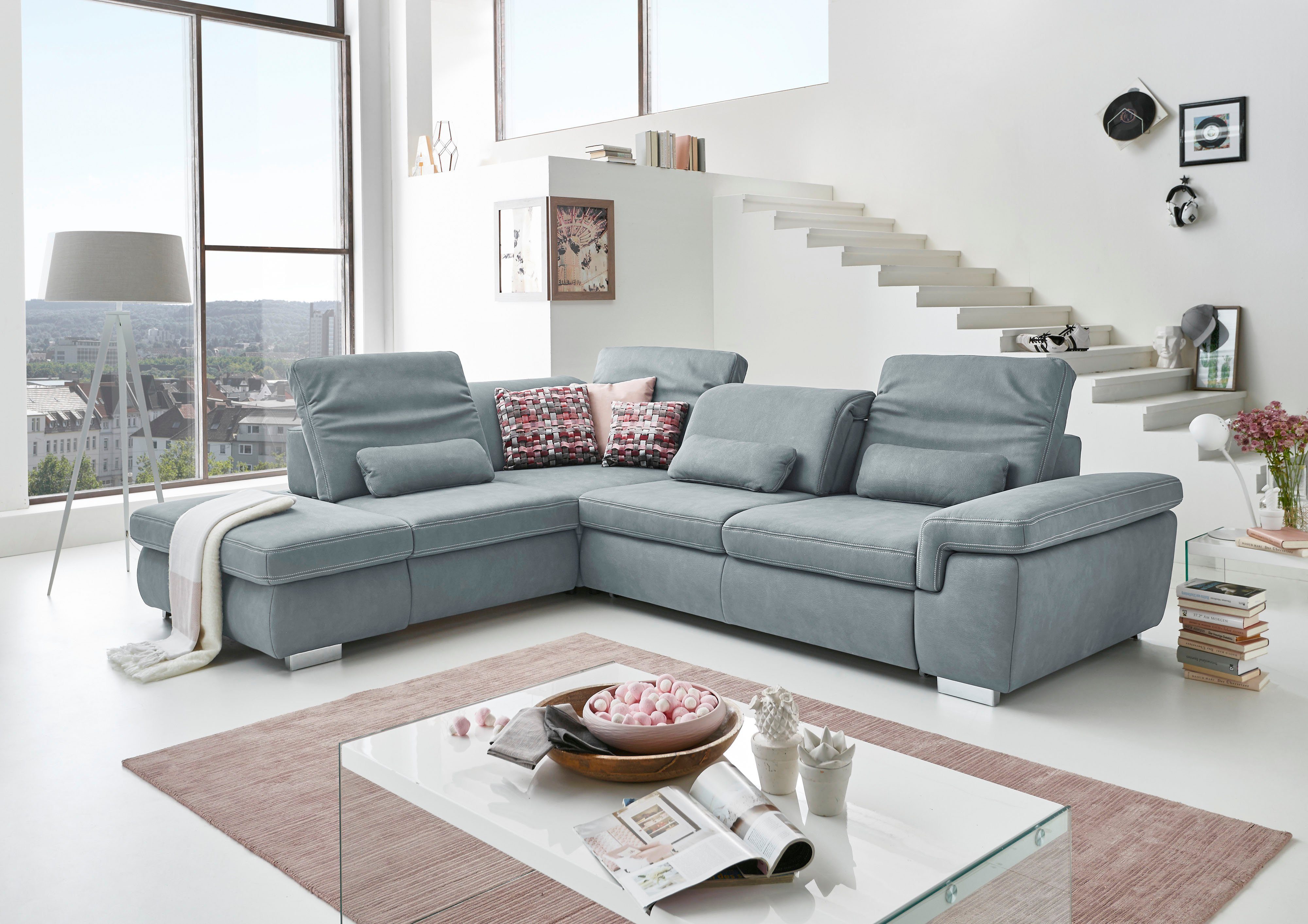 Die PlanBar Ecksofa MP-IN17041 L-Form, Sitztiefenverstellung, günstig online kaufen