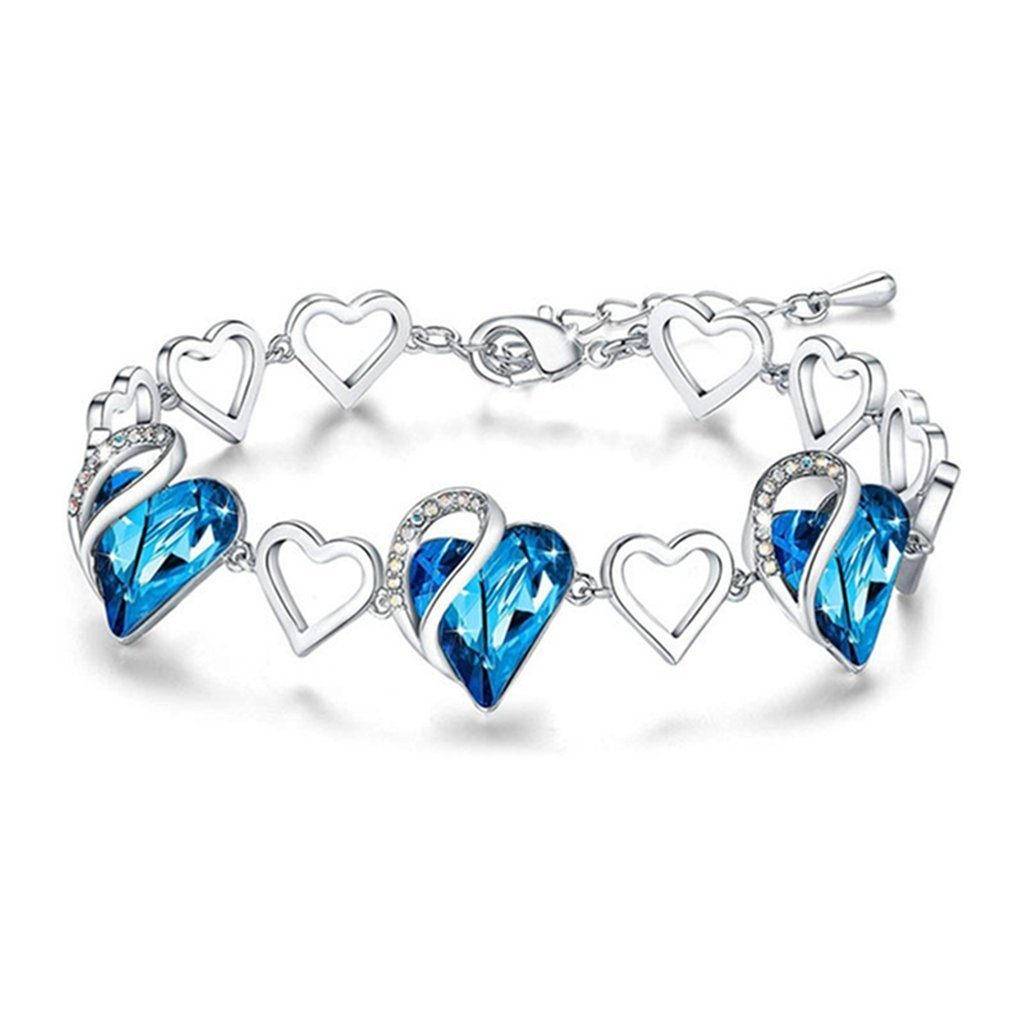 WaKuKa Armband Heilstein-Kristall-Armband für Frauen, Schmuckgeschenk (1-tlg) Blau