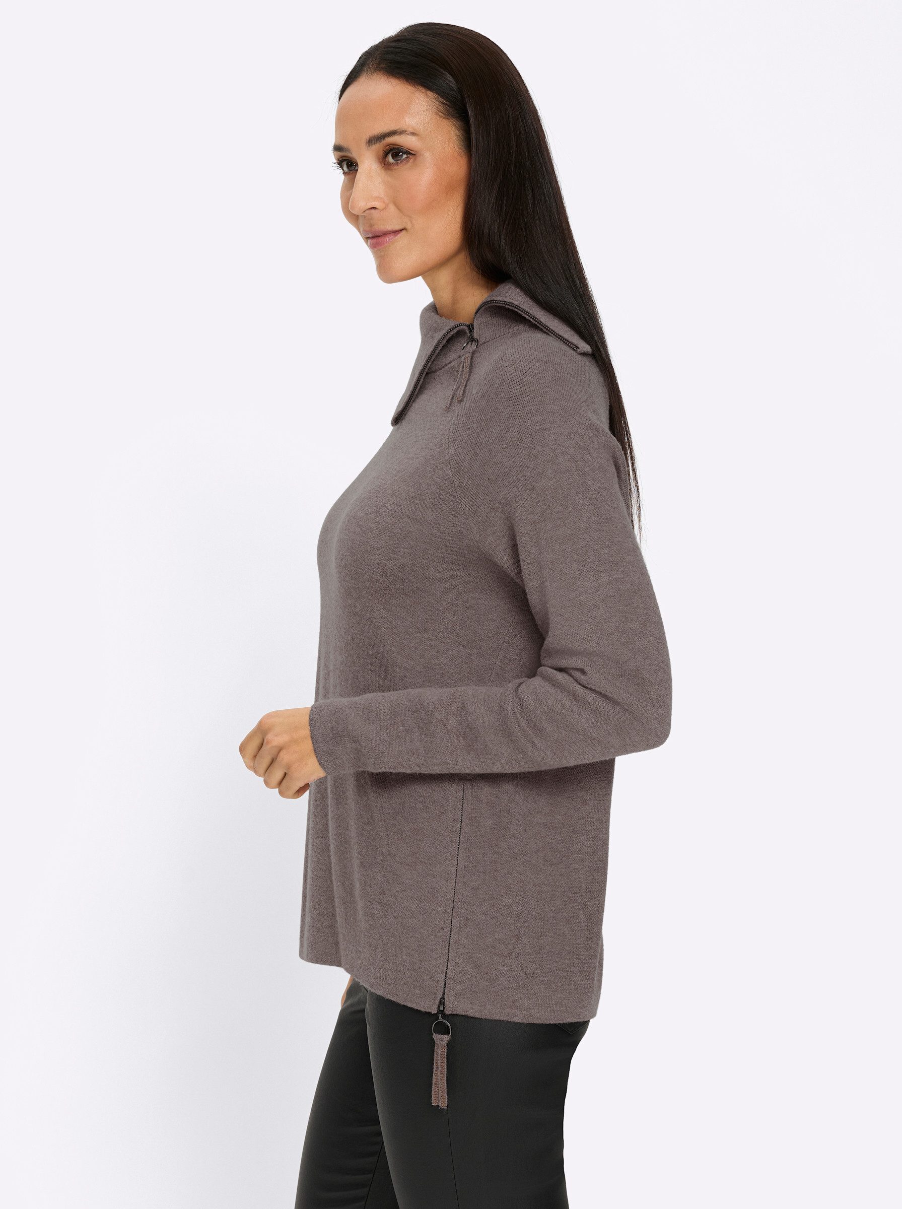 heine Strickpullover Pullover Langarm Jacquard