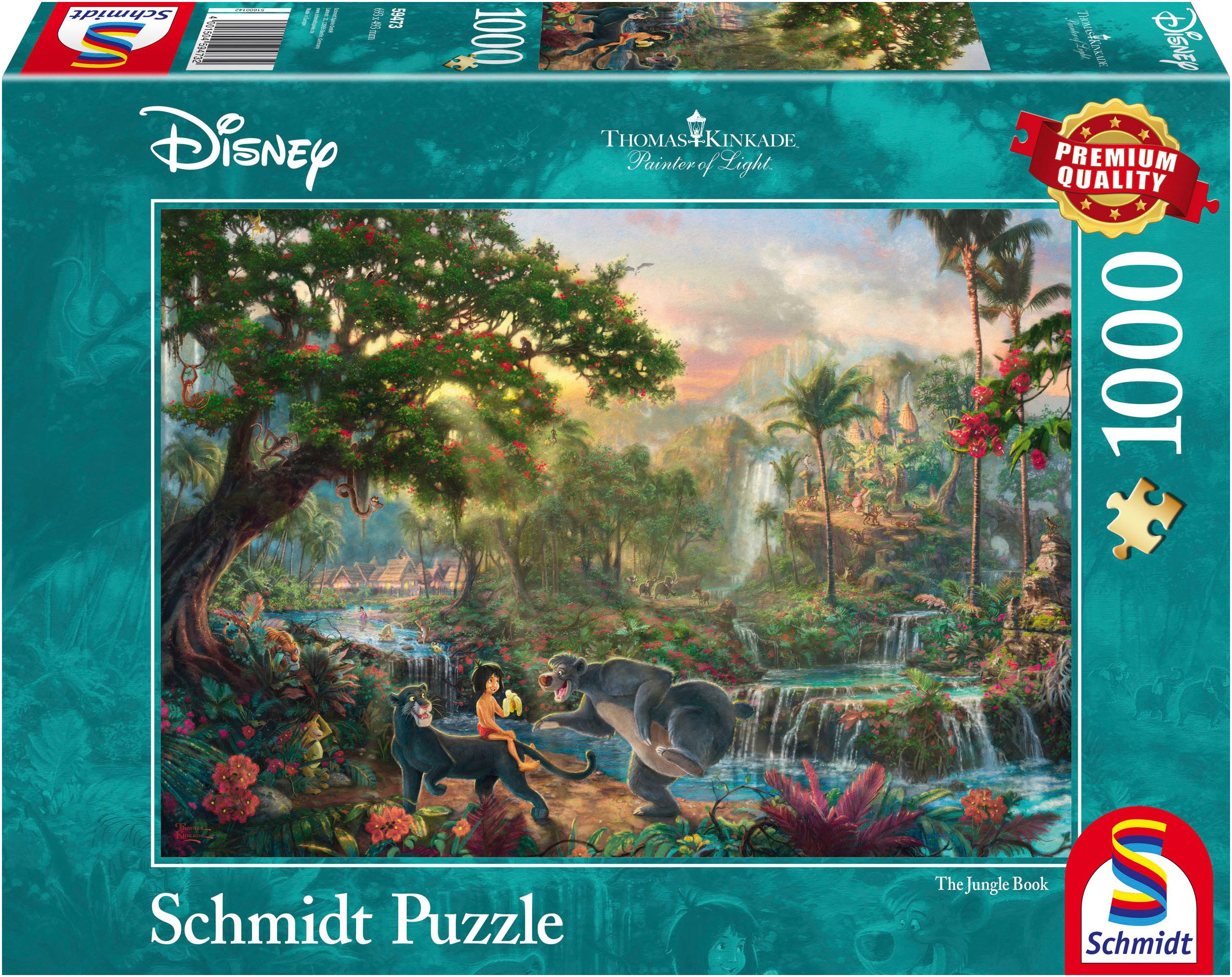 Puzzle Disney, Dschungelbuch von Thomas Kinkade