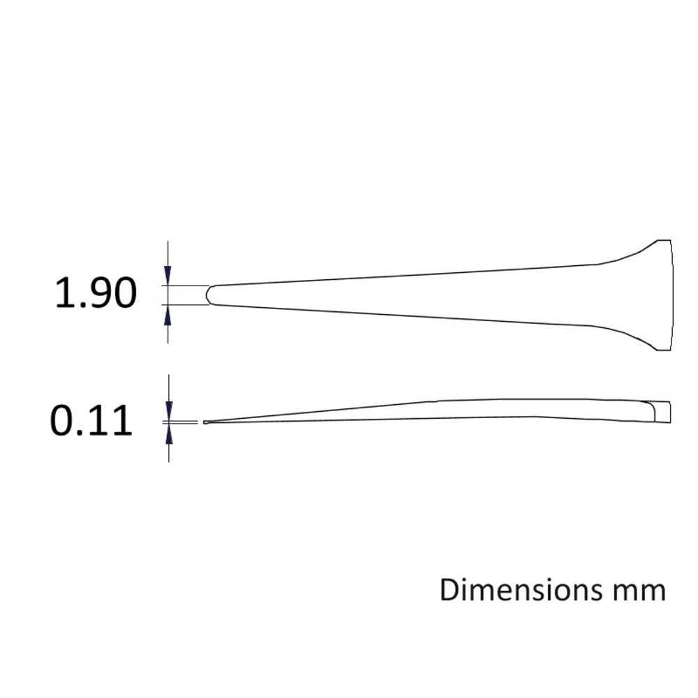 Ideal Tek Pinzette Präzisionspinzette - Spitzen: gerade, fein, rund, flach 2A.SA.0.IT
