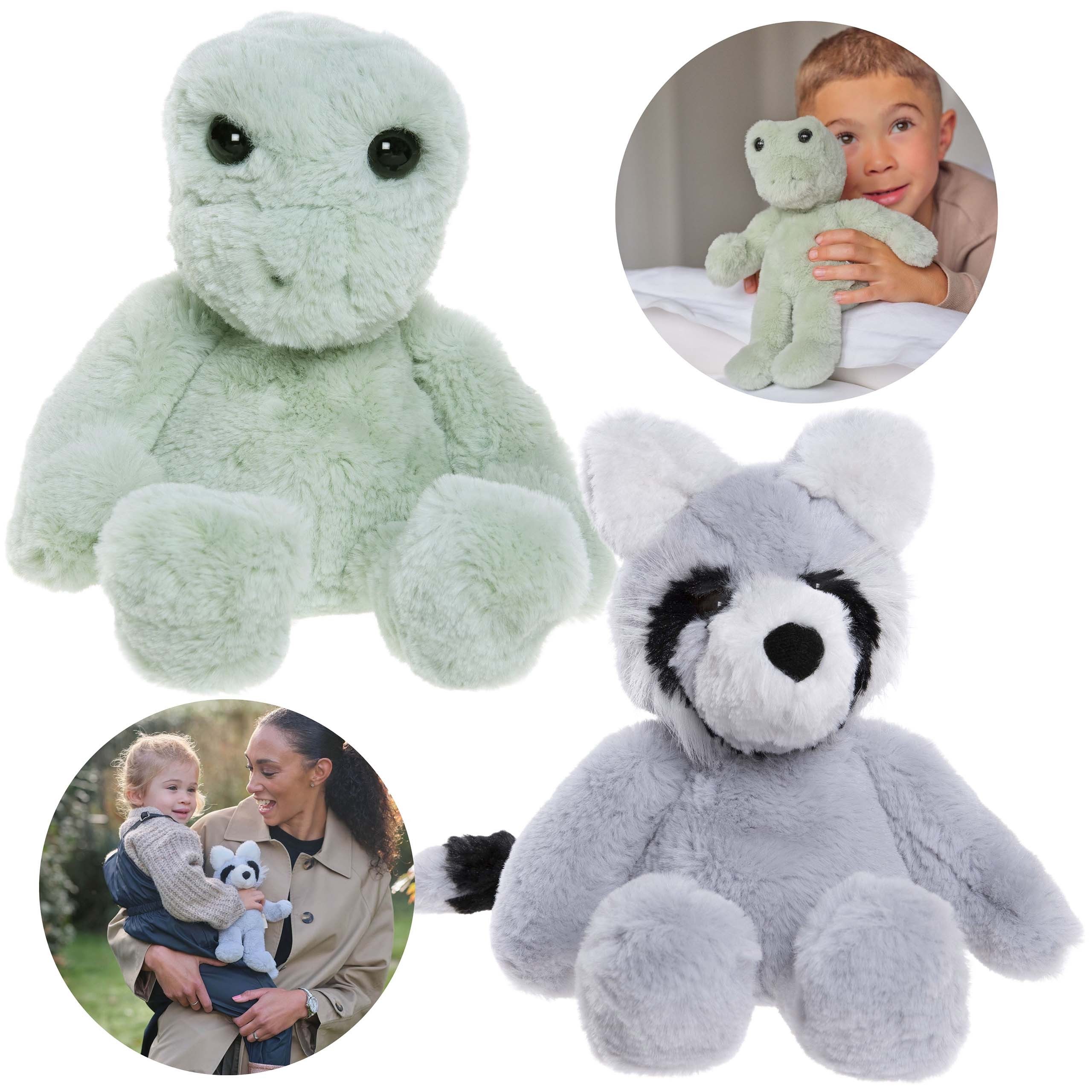 Kuscheltier Charlie Bears 2 Kuscheltiere Bear&Me: Frosch Freddie, Waschbär Riley