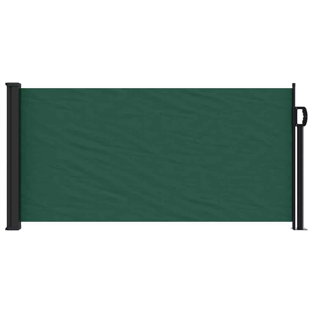 vidaXL Seitenmarkise Seitenmarkise Ausziehbar Dunkelgrün 100x300 cm