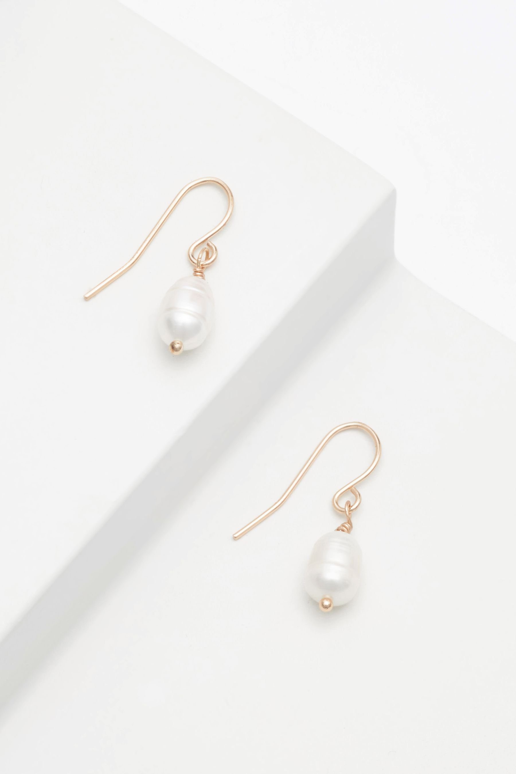 Next Paar Ohrhänger Filigrane Ohrringe mit Süßwasserperlen (1-tlg) günstig online kaufen