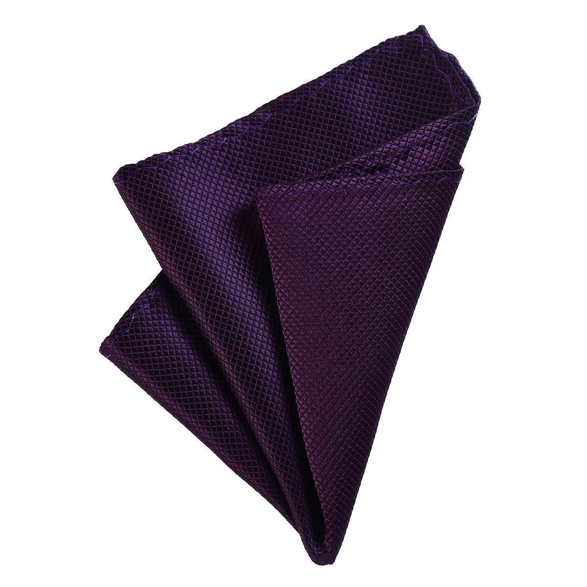 DonDon Einstecktuch DonDon Herren Einstecktuch 21 x 21 cm für feierliche Anlässe, (Packung, 1-St), zum Falten, Seidenlook violett