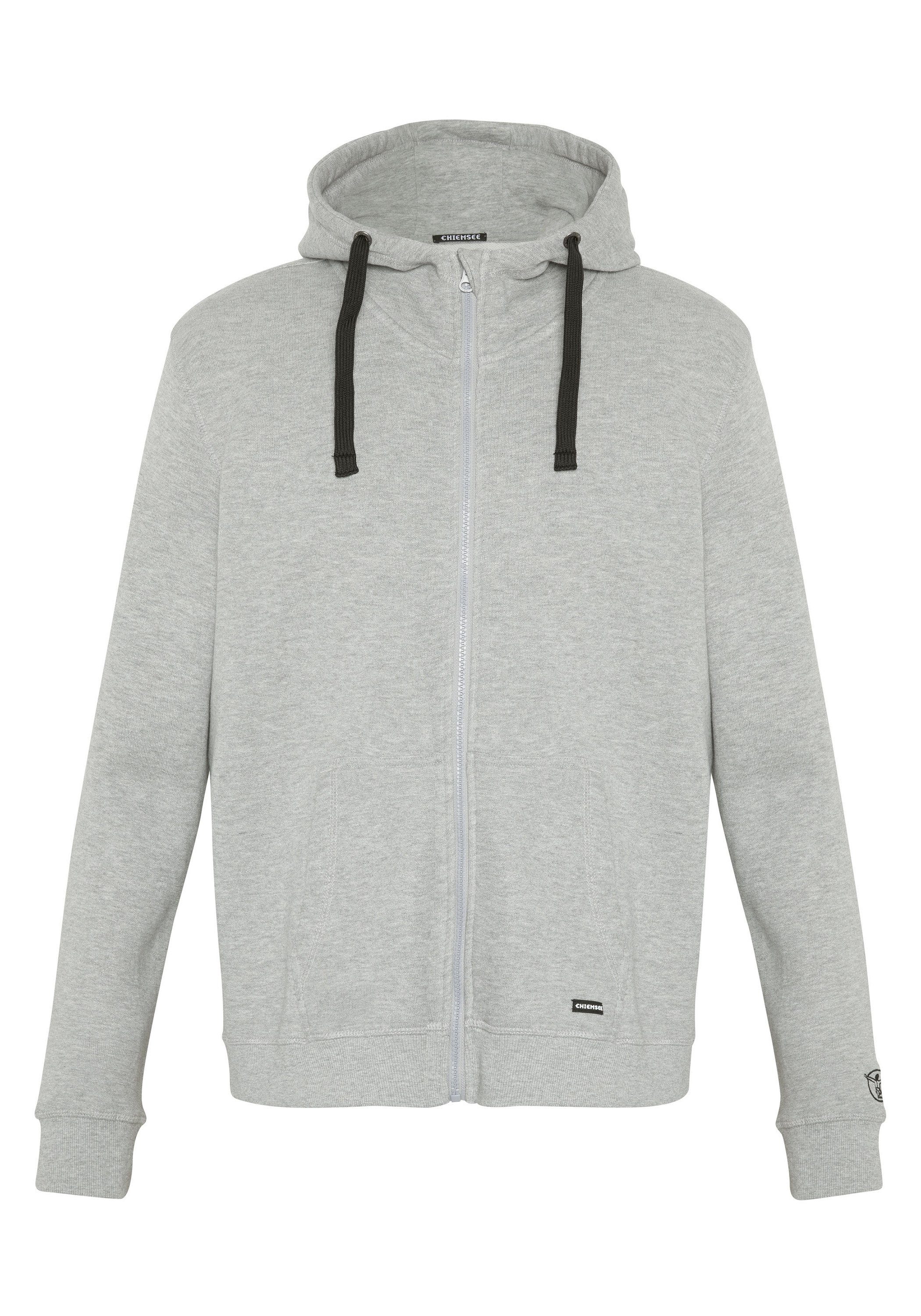 Chiemsee Sweatjacke Kapuzenjacke mit Jumper-Logo 1 17-4402M Neutral Gray Melange | Zip Hoodies