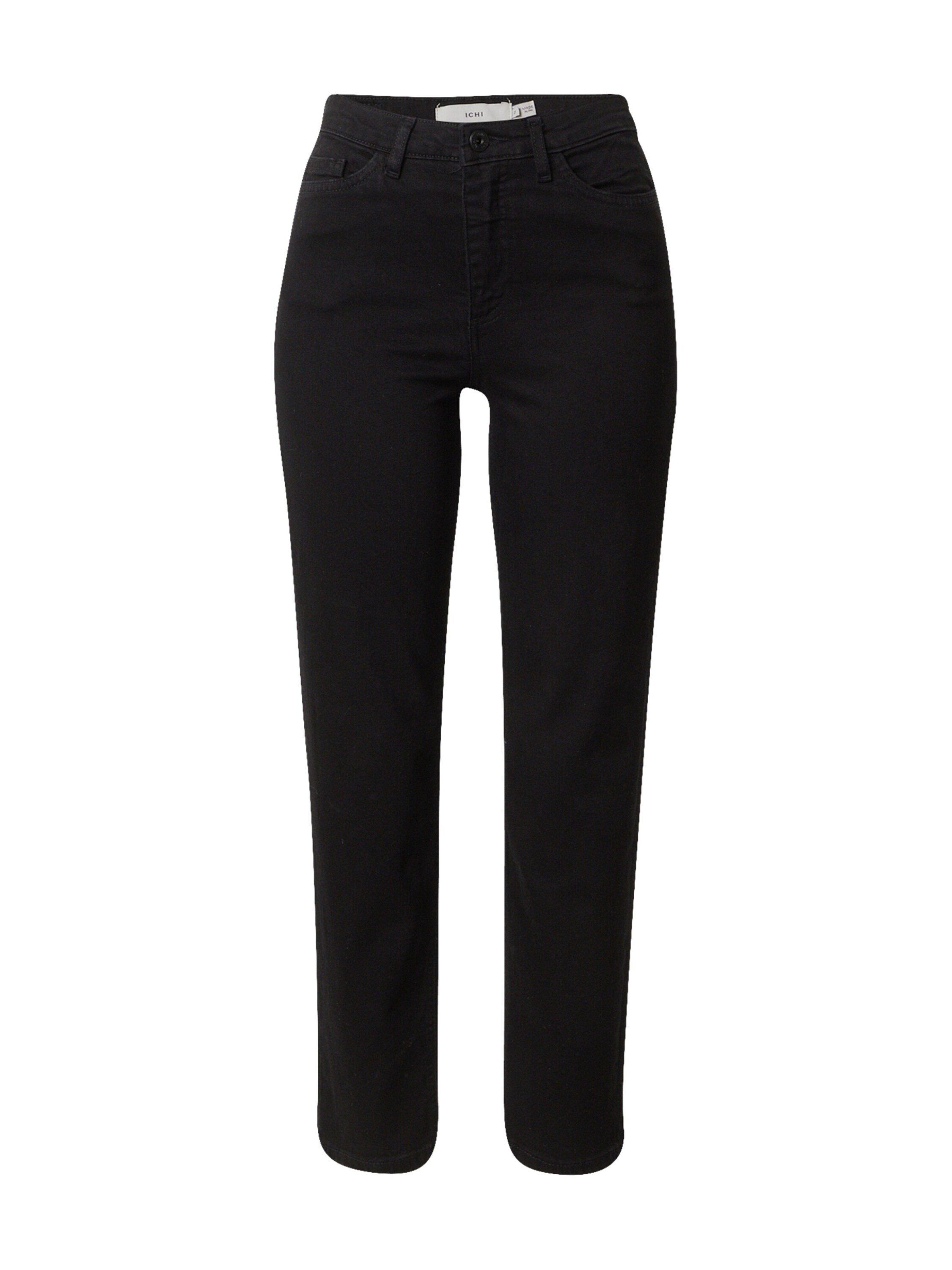 Weiteres Ichi (194008) High-waist-Jeans Detail WIGGY (1-tlg) Black RAVEN