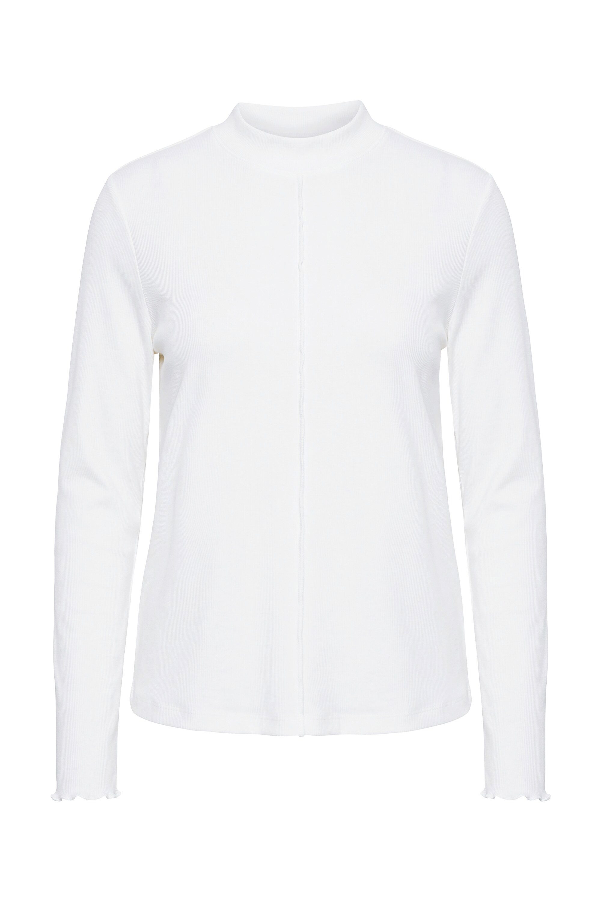 Ulla Popken Longsleeve Shirt Rippjersey Stehkragen Langarm – Bild 2 von 4