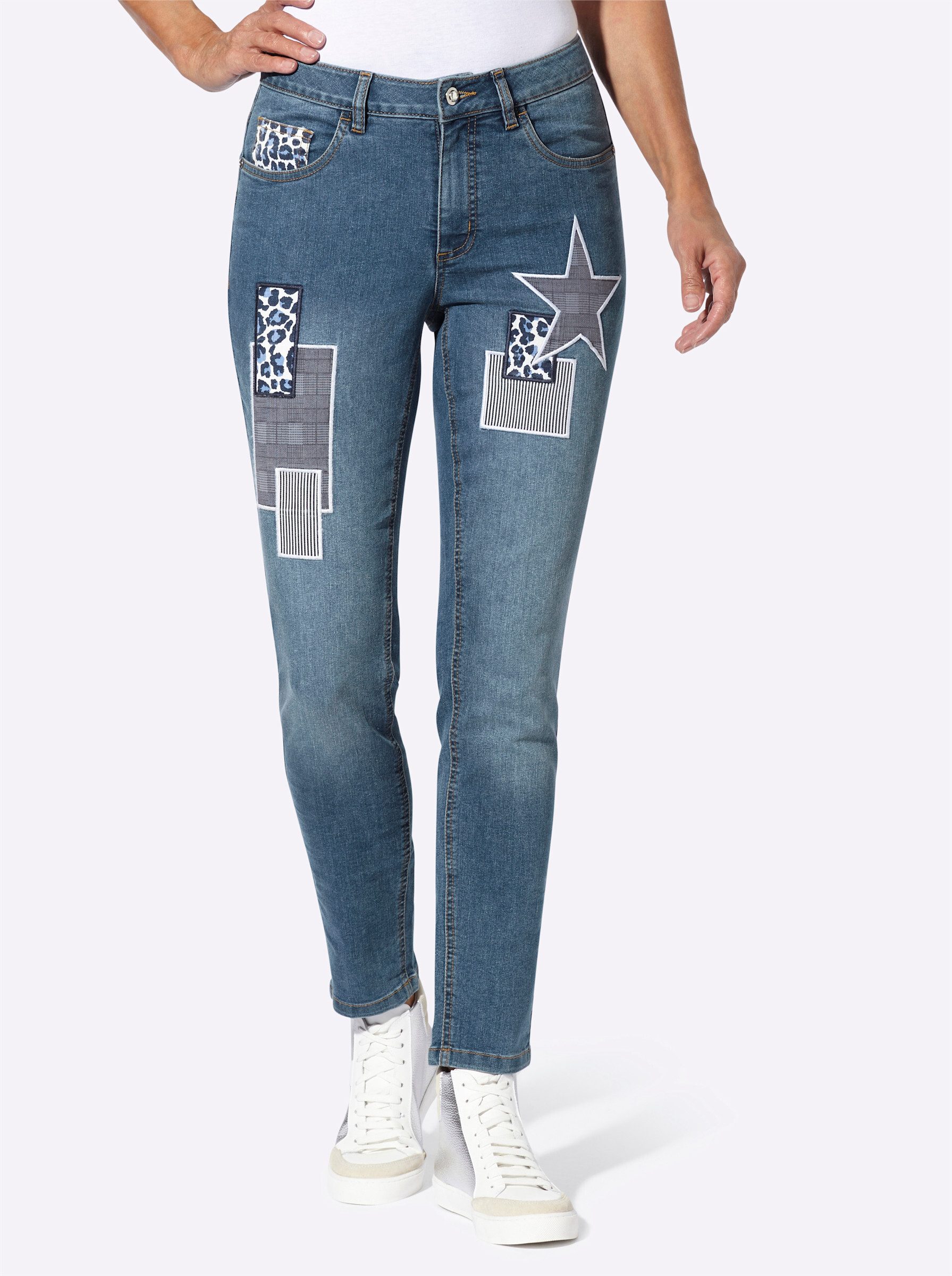 Witt Bequeme Jeans Jeans leicht vertieft