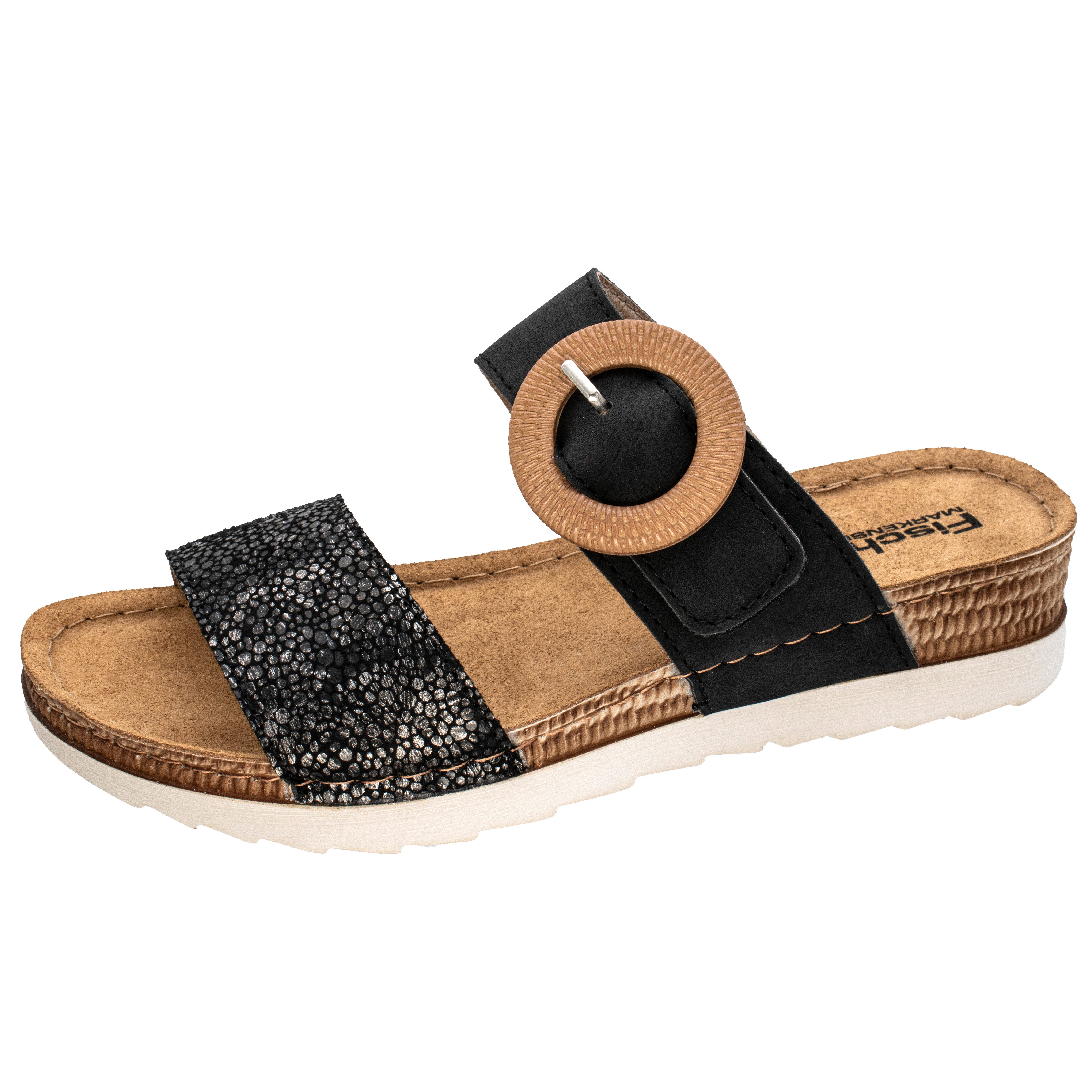 Fischer-Markenschuh Ina Pantolette aus Nappalino, mit günstig online kaufen