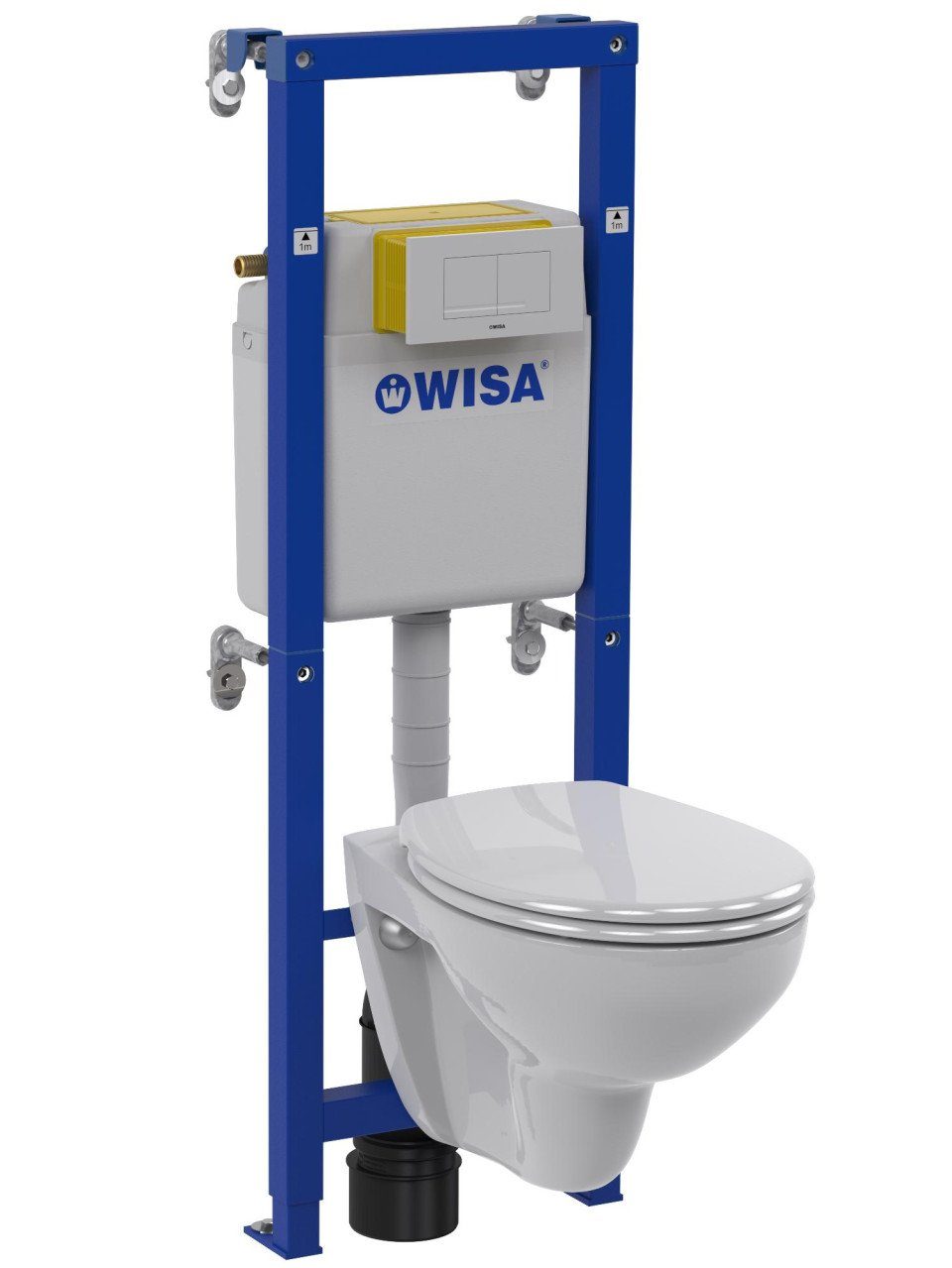 Wisa WC-Komplettset Wisa Wand-WC Komplett-Set XT No.1