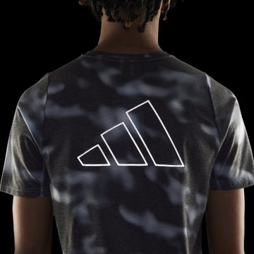 adidas Performance T-Shirt RUN ICONS AOP T MULTCO/WHITE/BLACK