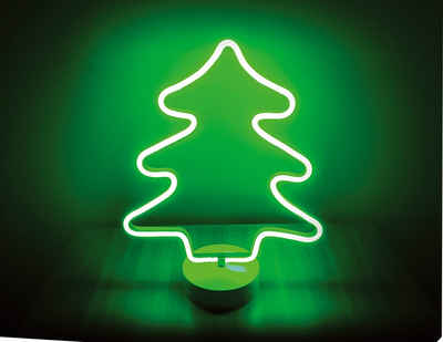 Natsen LED Nachtlicht, LED fest integriert, LED Weihnachten Lampe Nachtlicht Deko Licht, für Haus Party Hochzeit Schlafzimmer Grün Baum