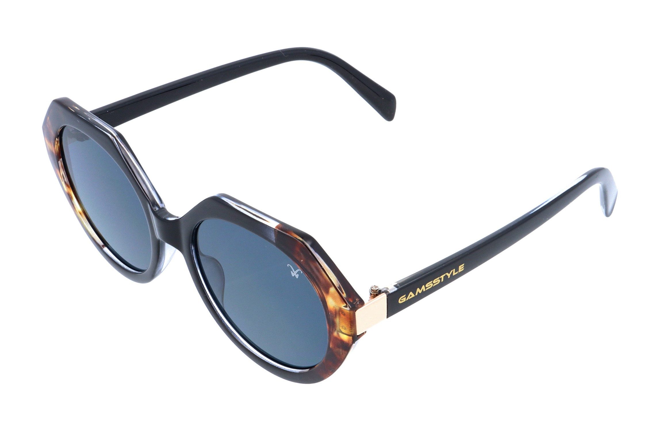 Gamswild Sonnenbrille UV400 GAMSSTYLE Modebrille Italien Style halbtransparente Fassung Damen Modell WM6328 in türkis, klar, schwarz