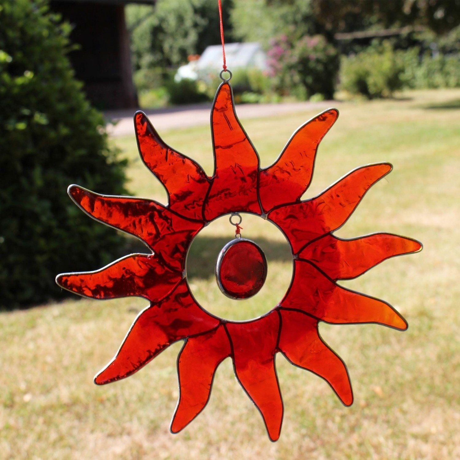 mitienda Fensterdekoration Fensterdeko Sonne rot, Deko günstig online kaufen