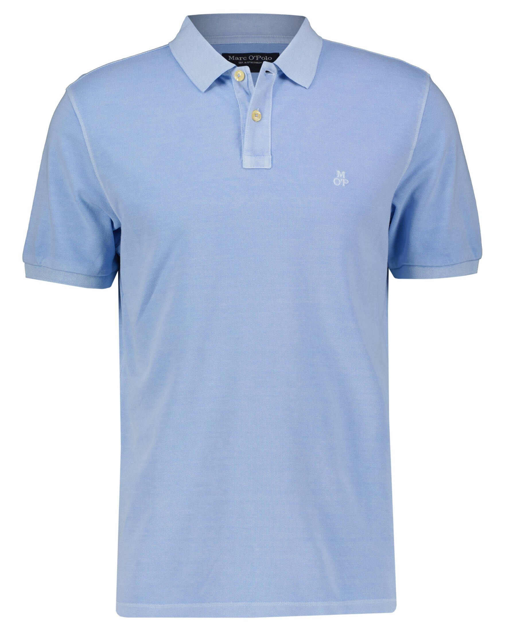 Marc O'Polo Poloshirt Herren Poloshirt (1-tlg) stoned blue (81)