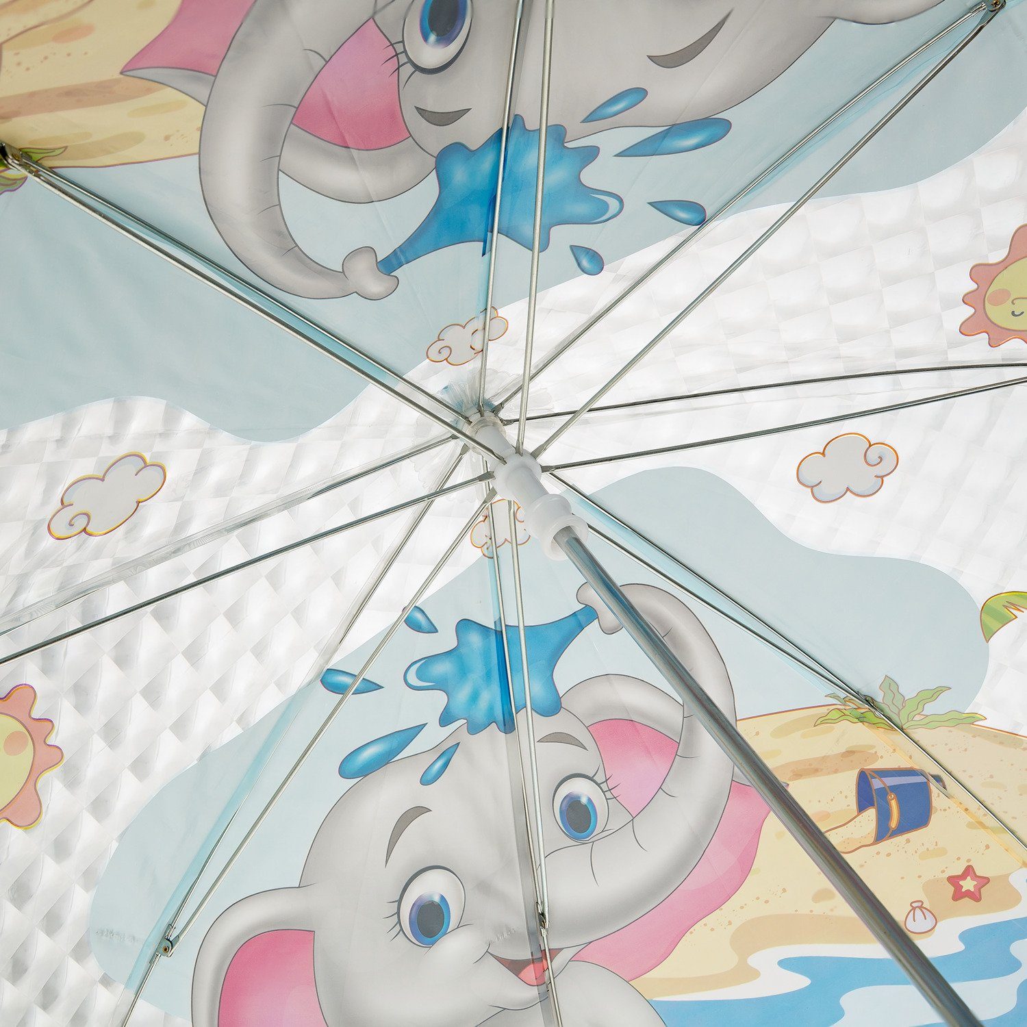 Idena - putzigem und mit Taschenregenschirm Kinderregenschirm 50046 für Jungen Mädchen, Idena
