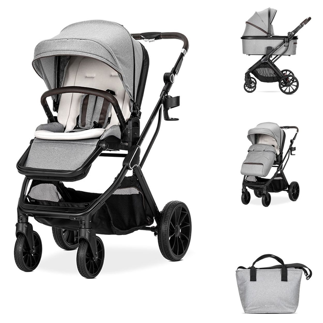 Kombi-Kinderwagen Kinderwagen 2in1 Glory Adapter