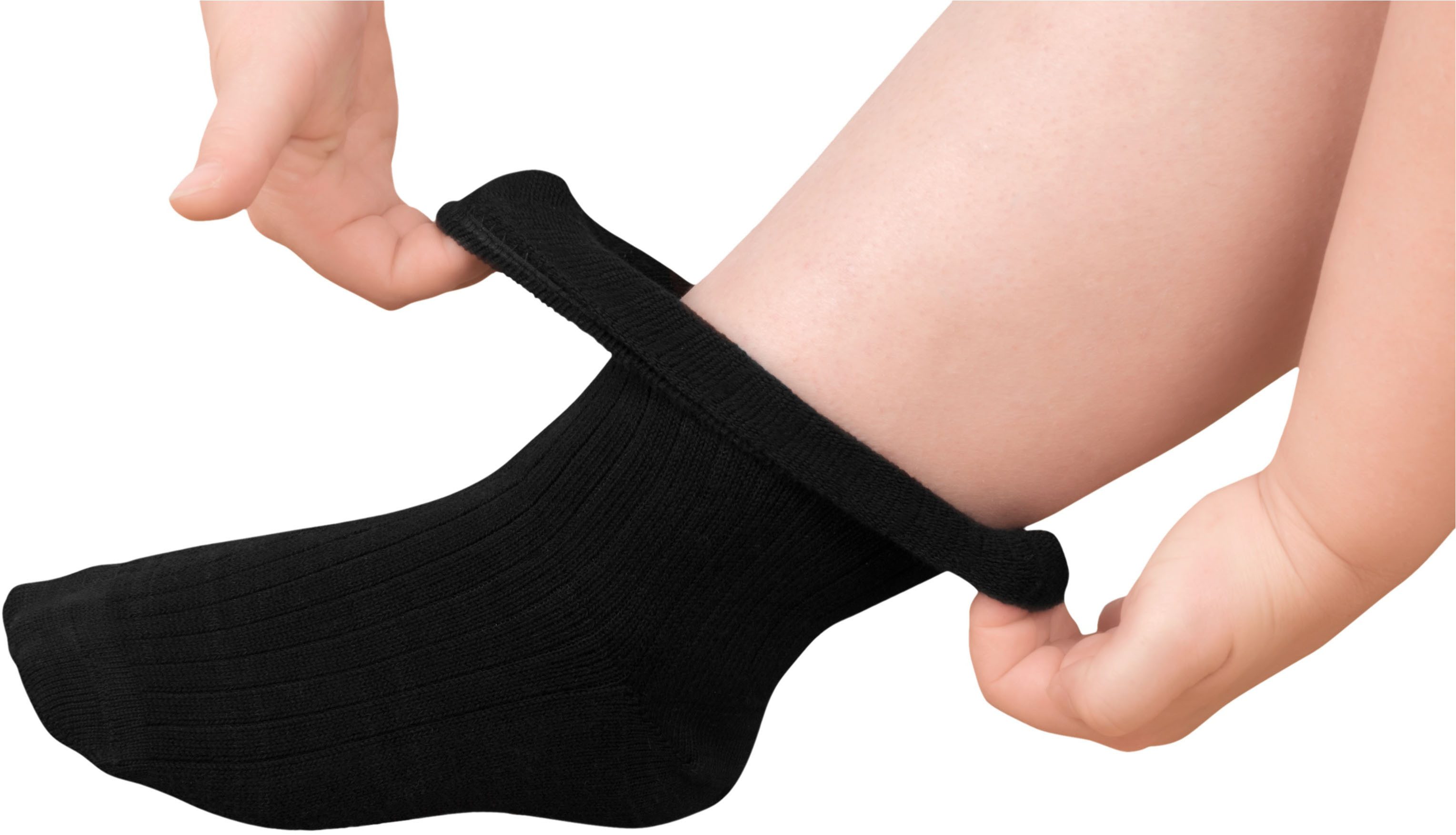 Fußgut Diabetikersocken Sensitiv Big Socken, extra weit für empfindliche Füße (2-Paar) für starke Füße und Waden, Komfortbund Extraweit, Aloe Vera