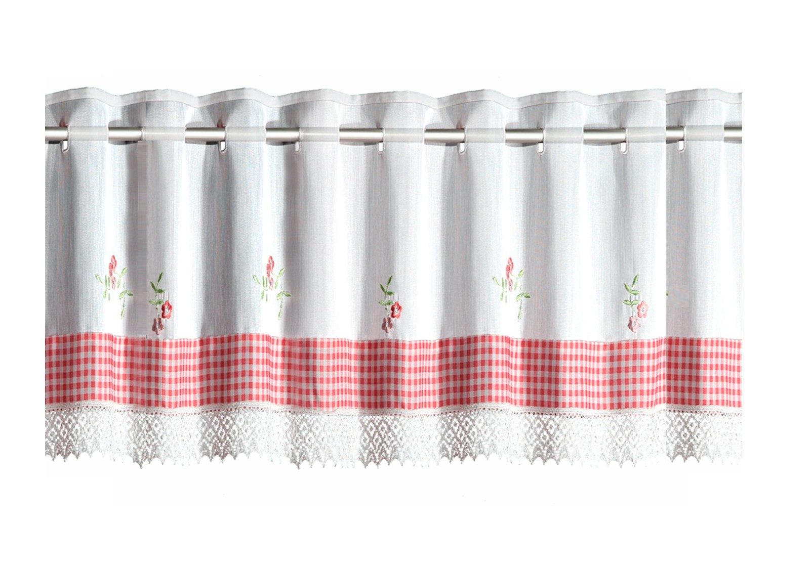 WILLKOMMEN ZUHAUSE by ALBANI GROUP Scheibengardine, Stangendurchzug, transparent