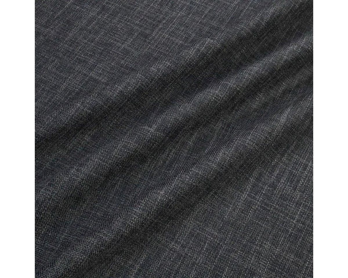 Thumbnail - Stofferia Stoff Polsterstoff Leinenoptik Helsinki Graphite, Breite 137 cm, Meterware
